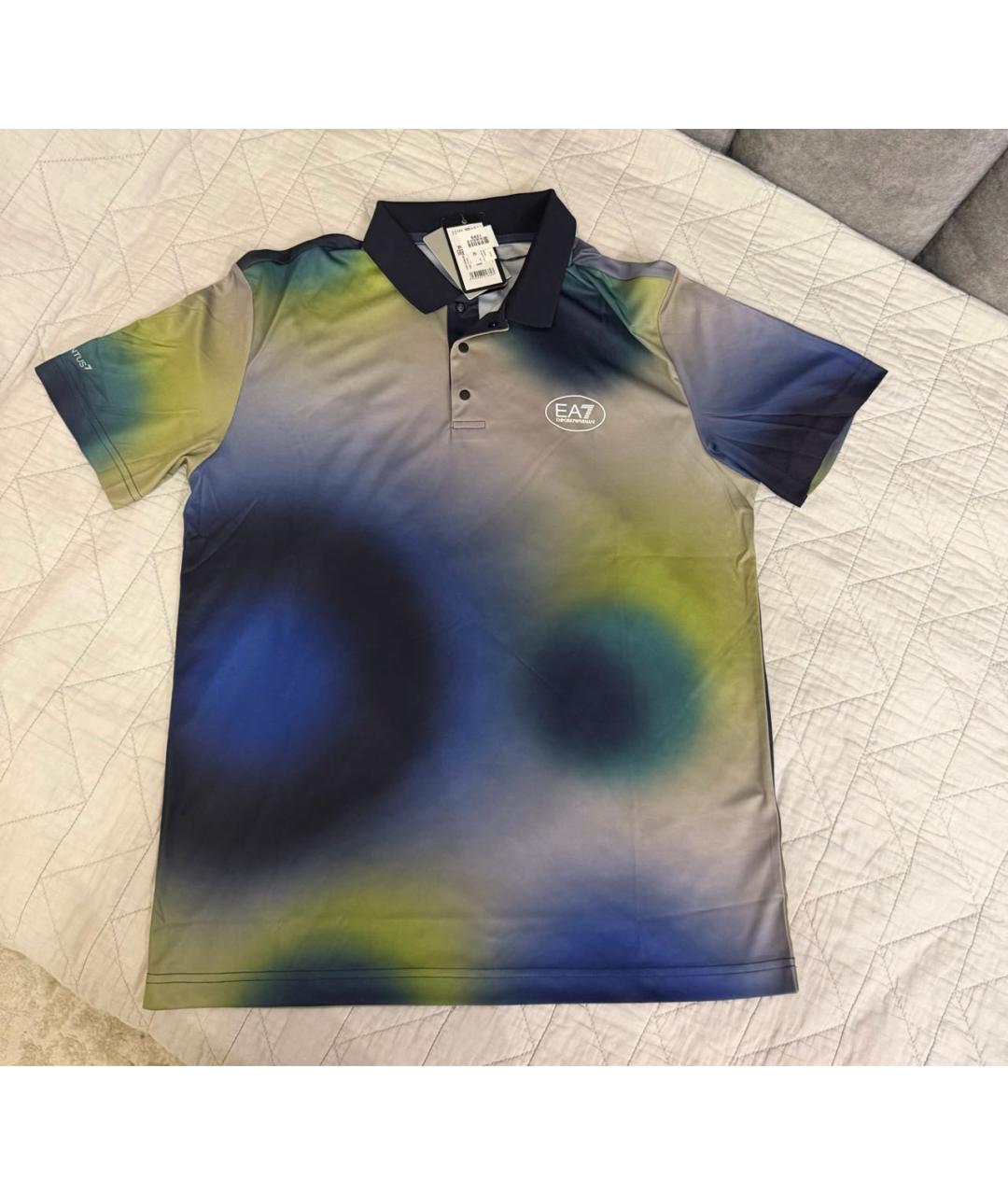 EMPORIO ARMANI Мульти синтетическое поло с коротким рукавом, фото 2