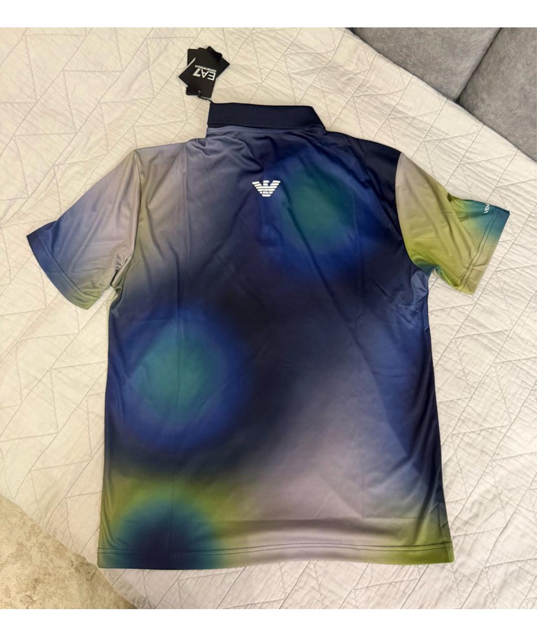 EMPORIO ARMANI Мульти синтетическое поло с коротким рукавом, фото 3