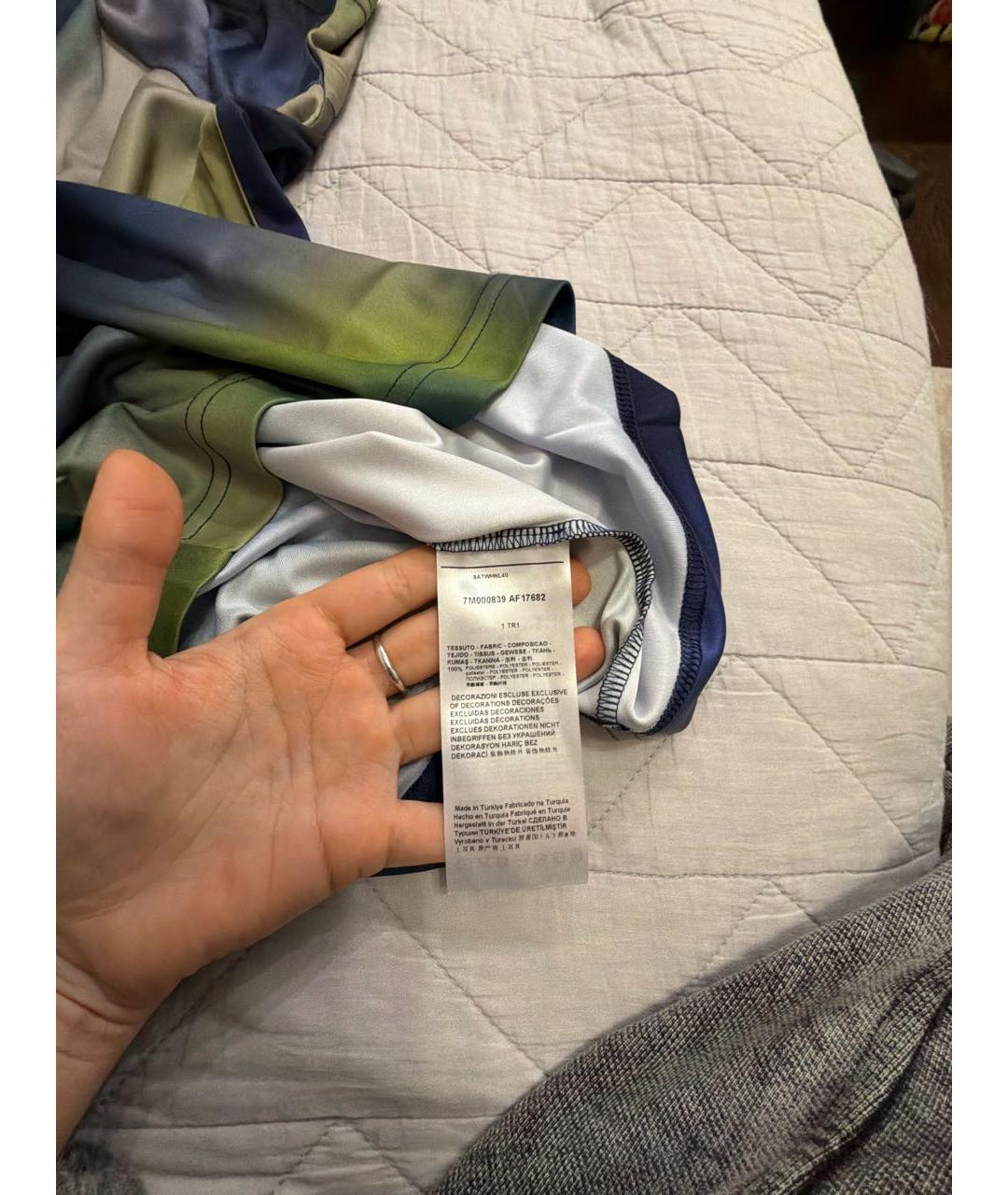 EMPORIO ARMANI Мульти синтетическое поло с коротким рукавом, фото 7