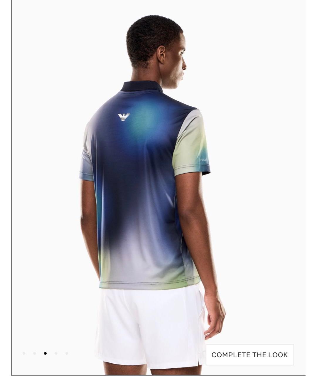 EMPORIO ARMANI Мульти синтетическое поло с коротким рукавом, фото 6