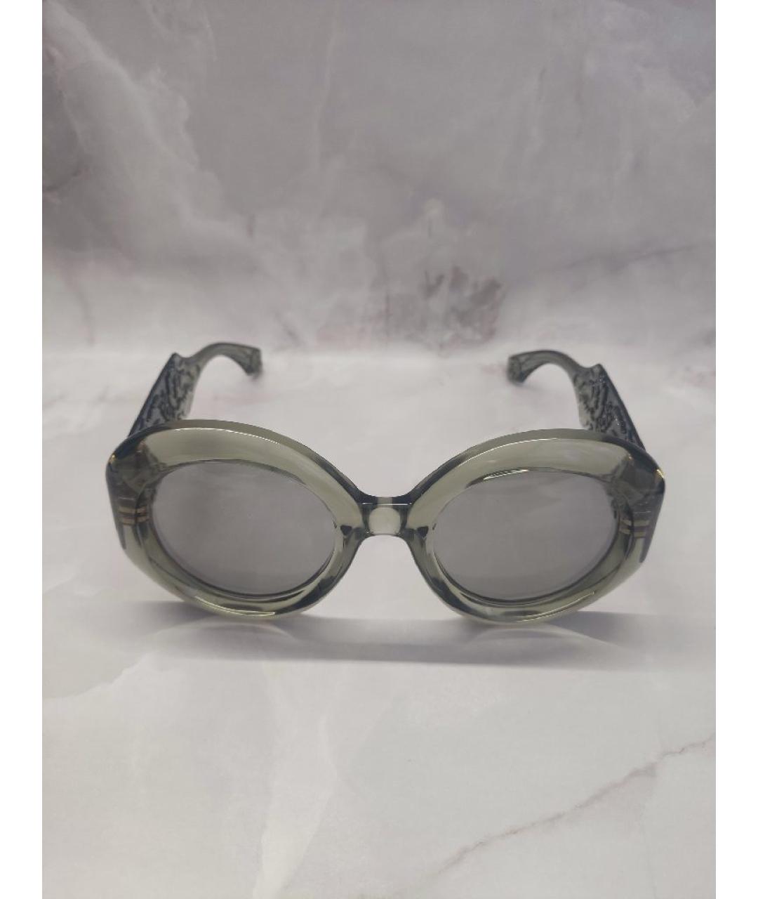 ETRO Зеленые пластиковые солнцезащитные очки, фото 7