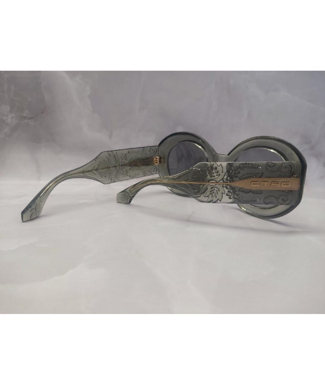 ETRO Зеленые пластиковые солнцезащитные очки, фото 4