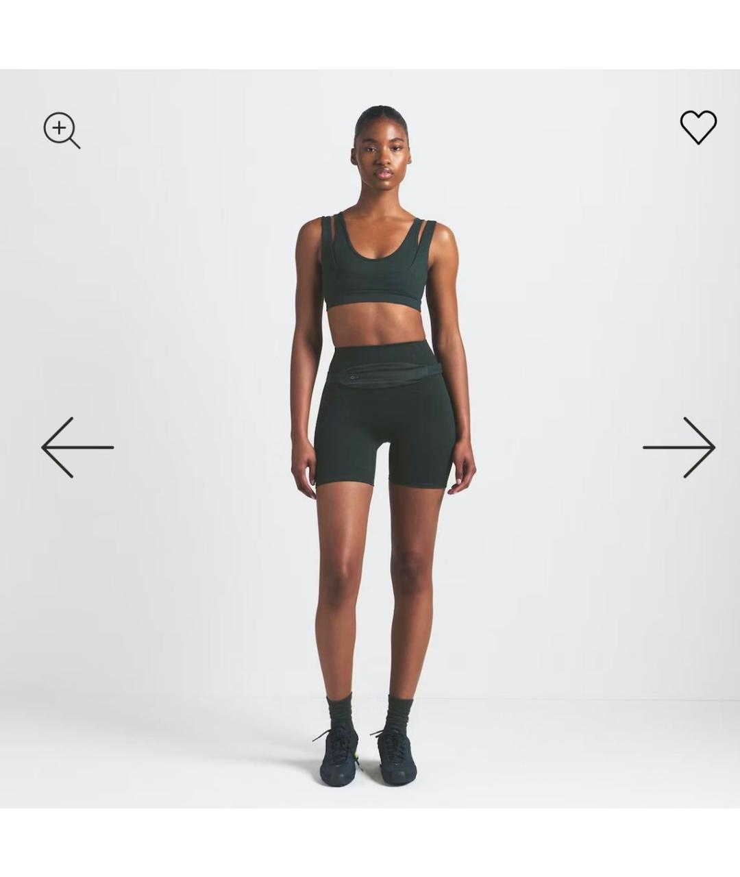 SKIMS Зеленая полиамидовая майка, фото 5