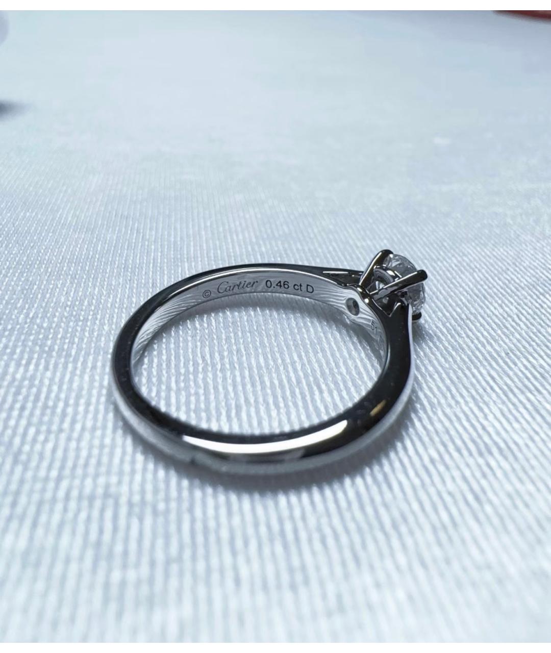 CARTIER Серебряное платиновое кольцо, фото 5