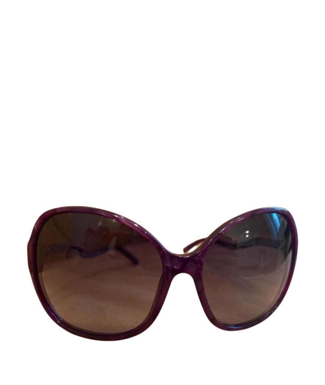 DOLCE&GABBANA Фиолетовые пластиковые солнцезащитные очки, фото 1
