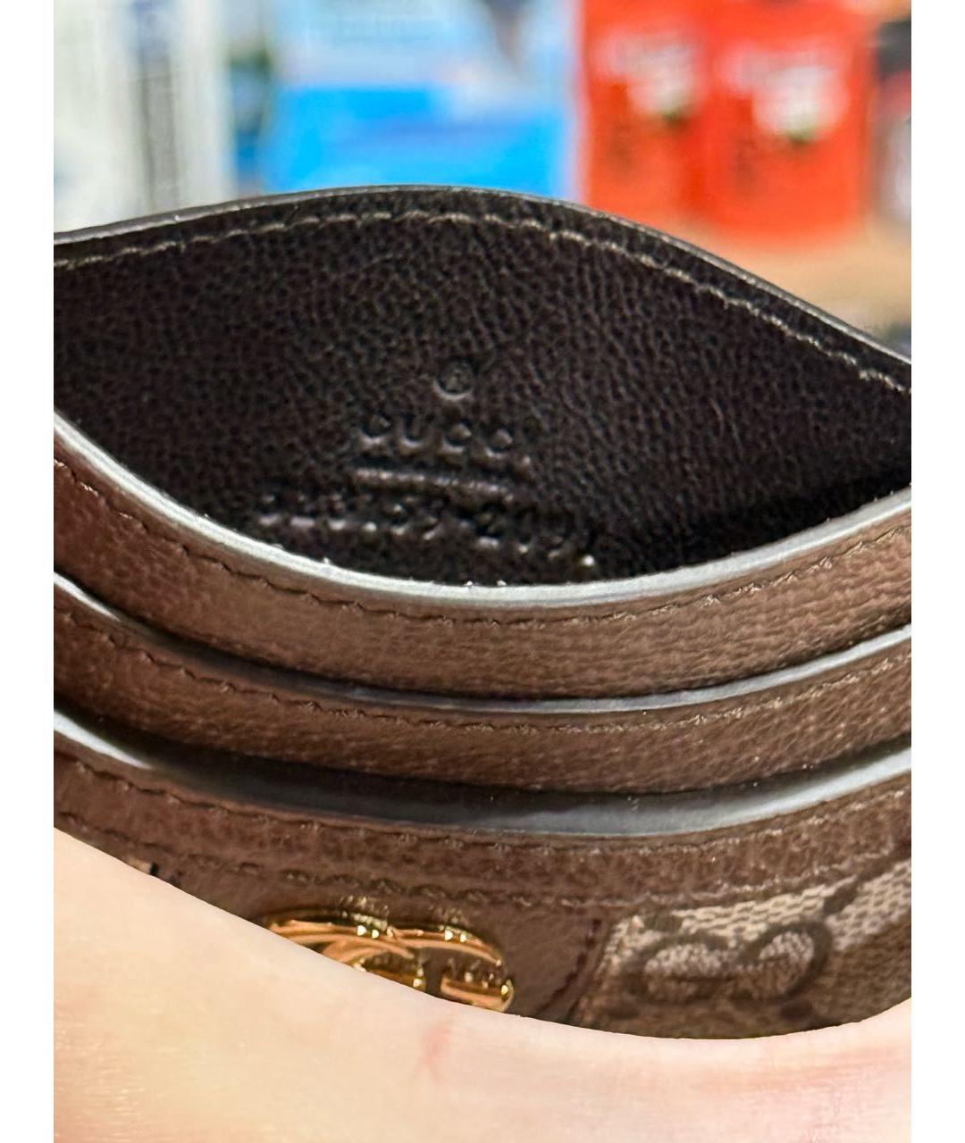 GUCCI Коричневый кардхолдер, фото 4