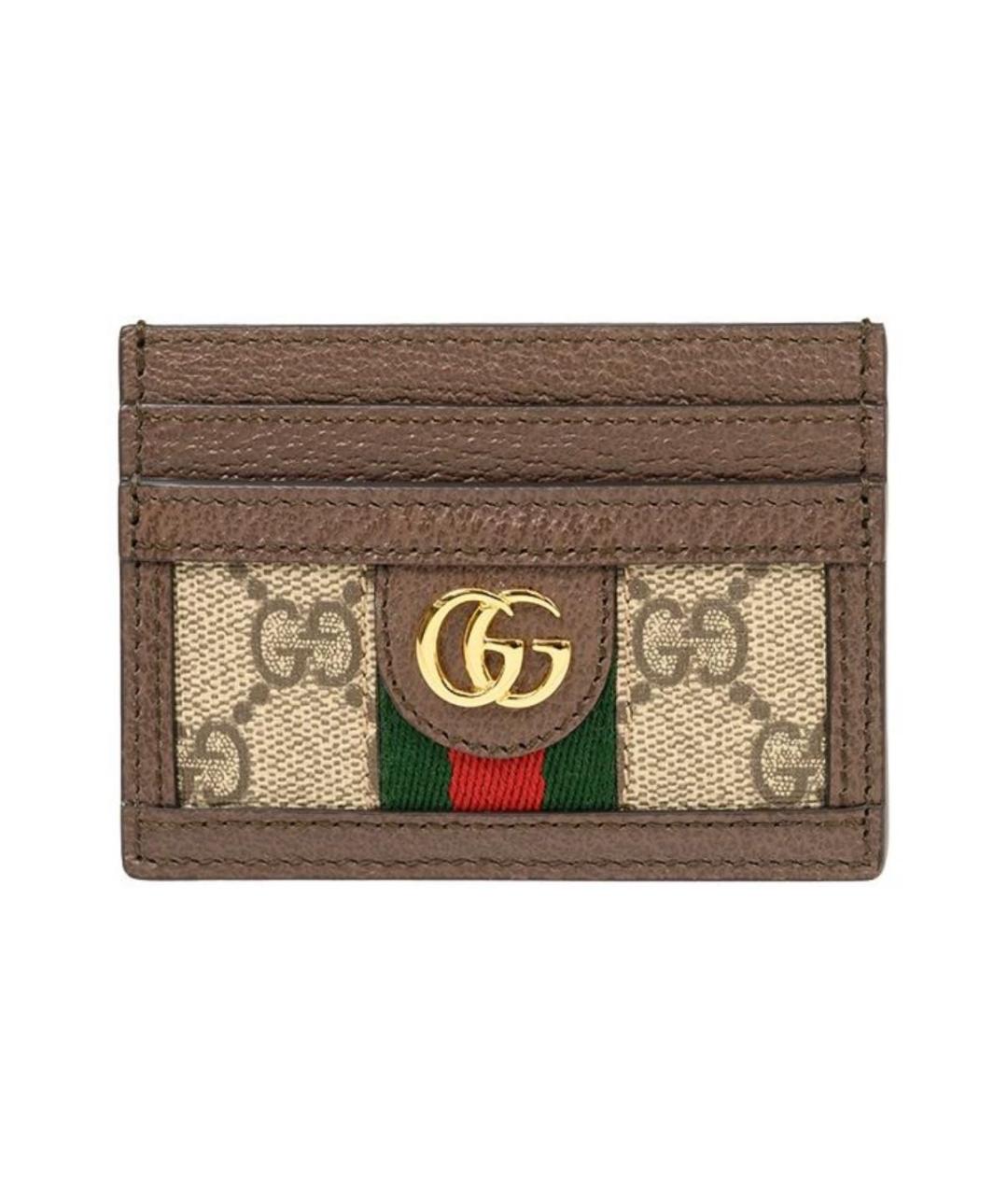 GUCCI Коричневый кардхолдер, фото 1