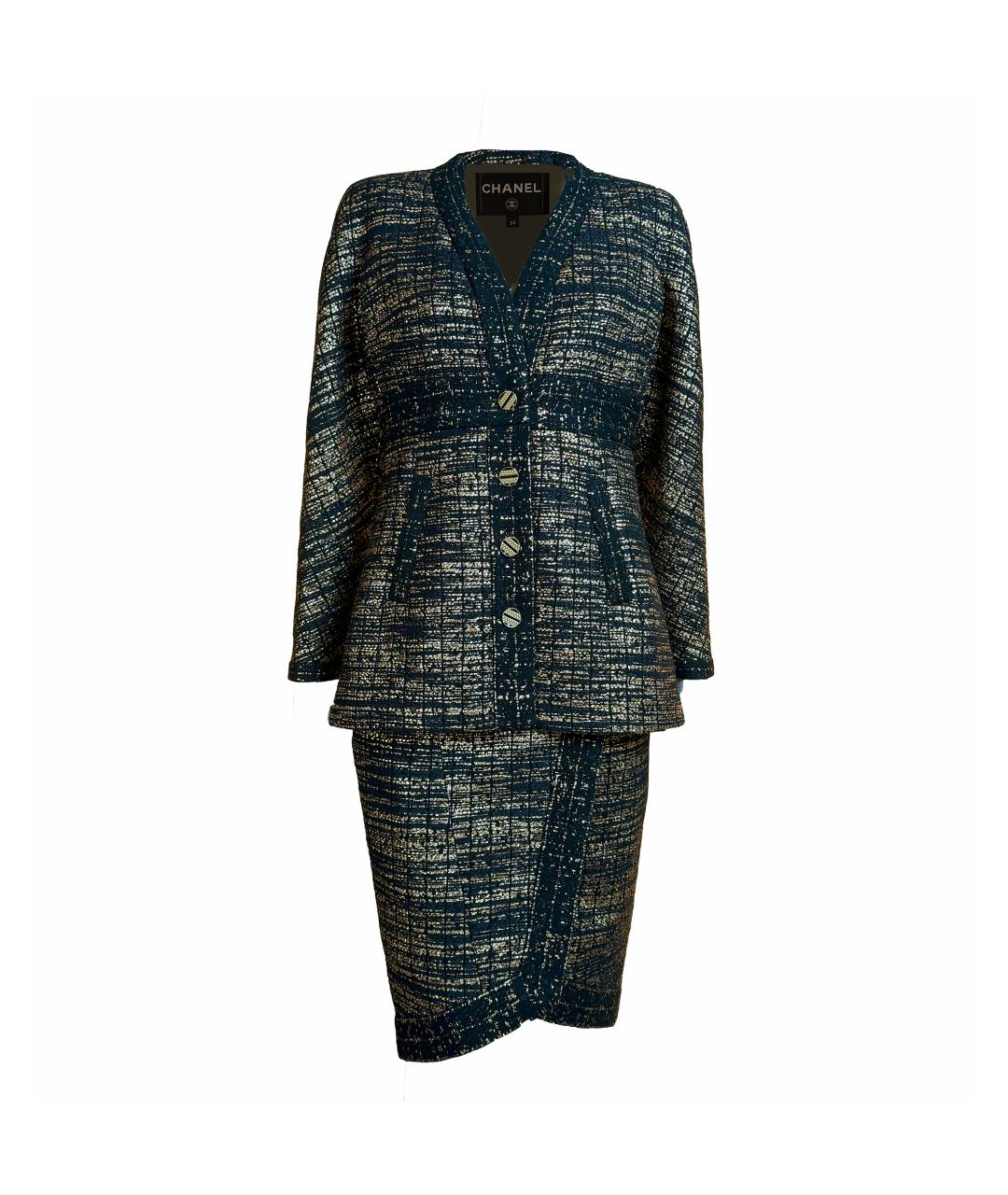 CHANEL Черный твидовый жакет/пиджак, фото 6