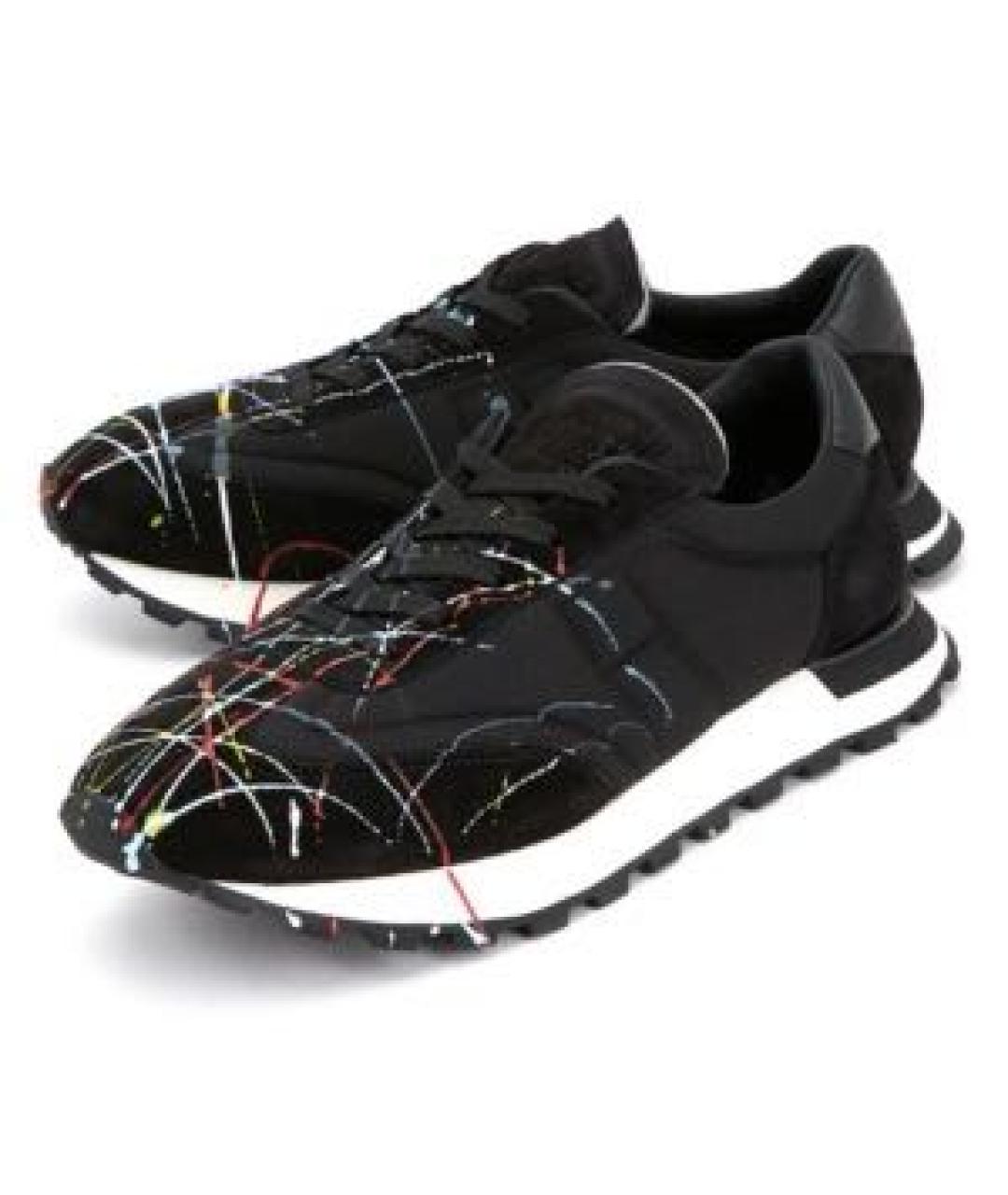 MAISON MARGIELA Черные низкие кроссовки / кеды, фото 2