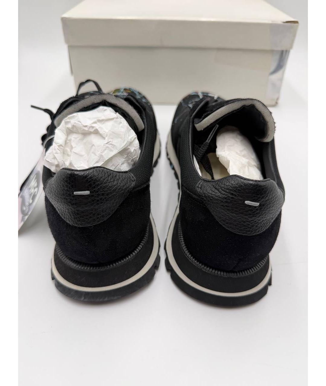 MAISON MARGIELA Черные низкие кроссовки / кеды, фото 6