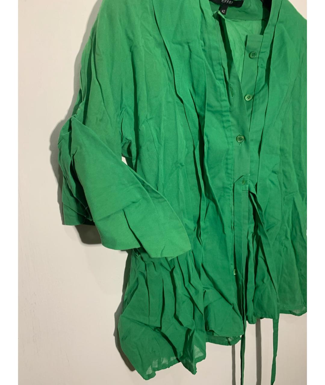 GUCCI Зеленая хлопковая блузы, фото 6