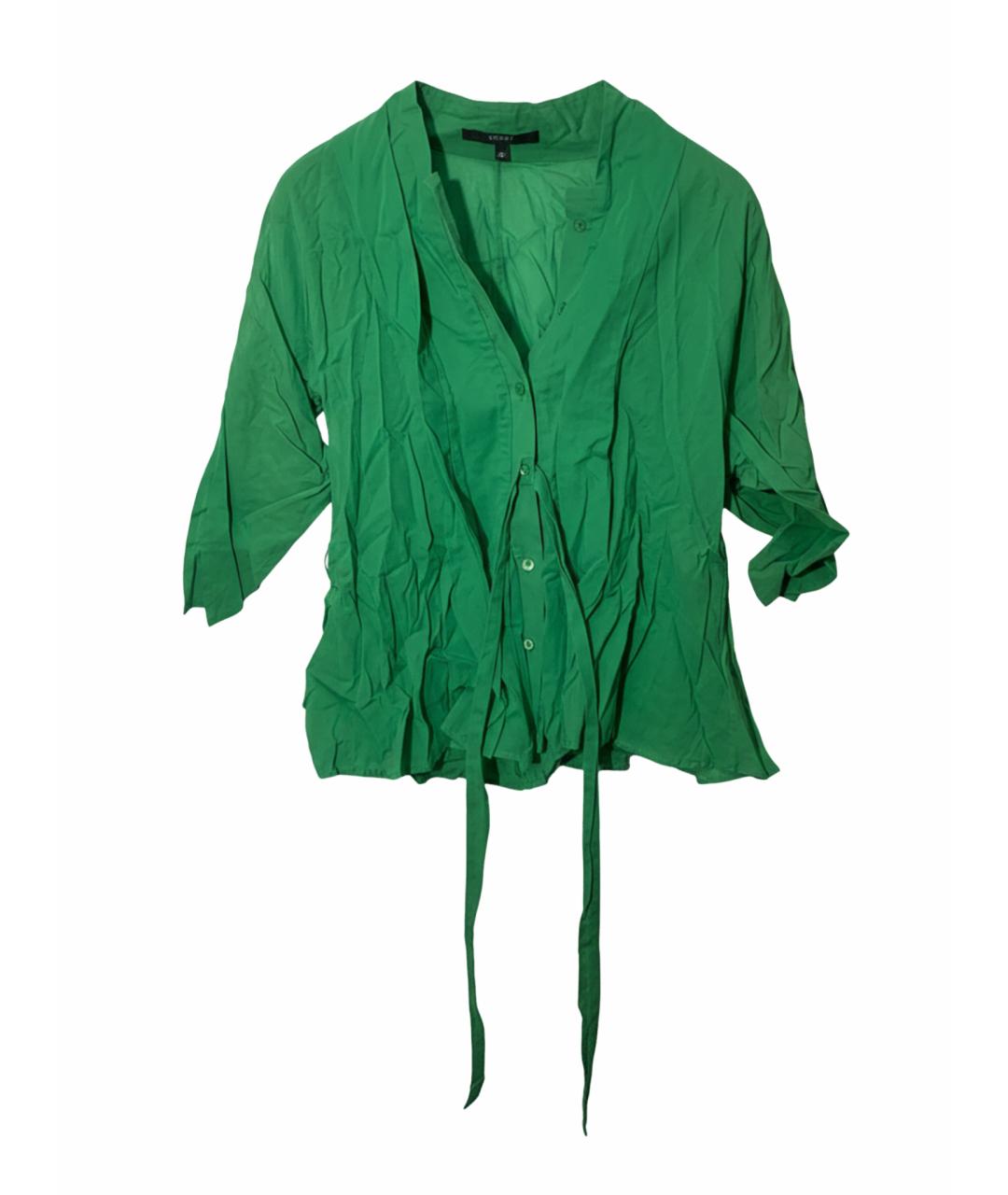 GUCCI Зеленая хлопковая блузы, фото 1
