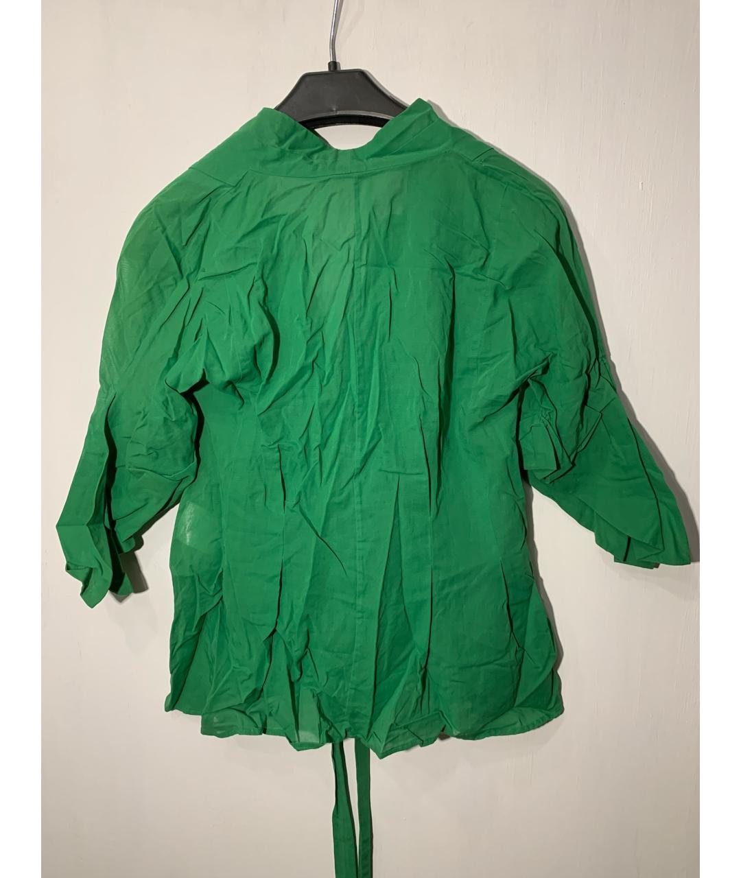 GUCCI Зеленая хлопковая блузы, фото 2