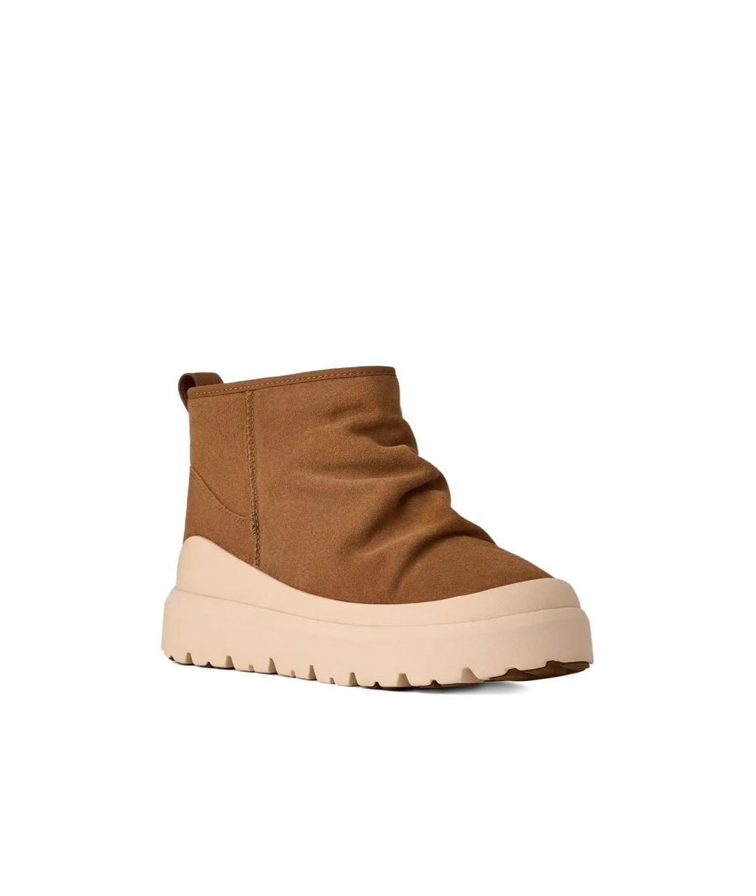 UGG AUSTRALIA Коричневые замшевые высокие ботинки, фото 2