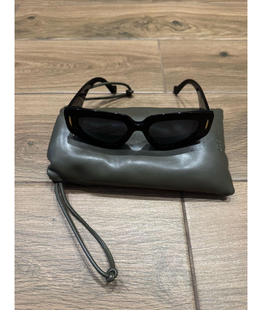 LOEWE Черные пластиковые солнцезащитные очки, фото 6