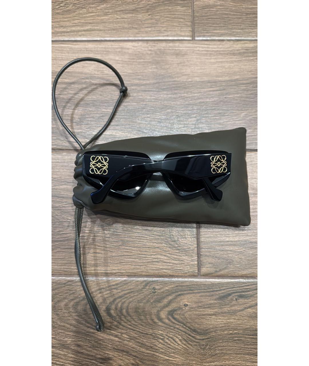 LOEWE Черные пластиковые солнцезащитные очки, фото 5
