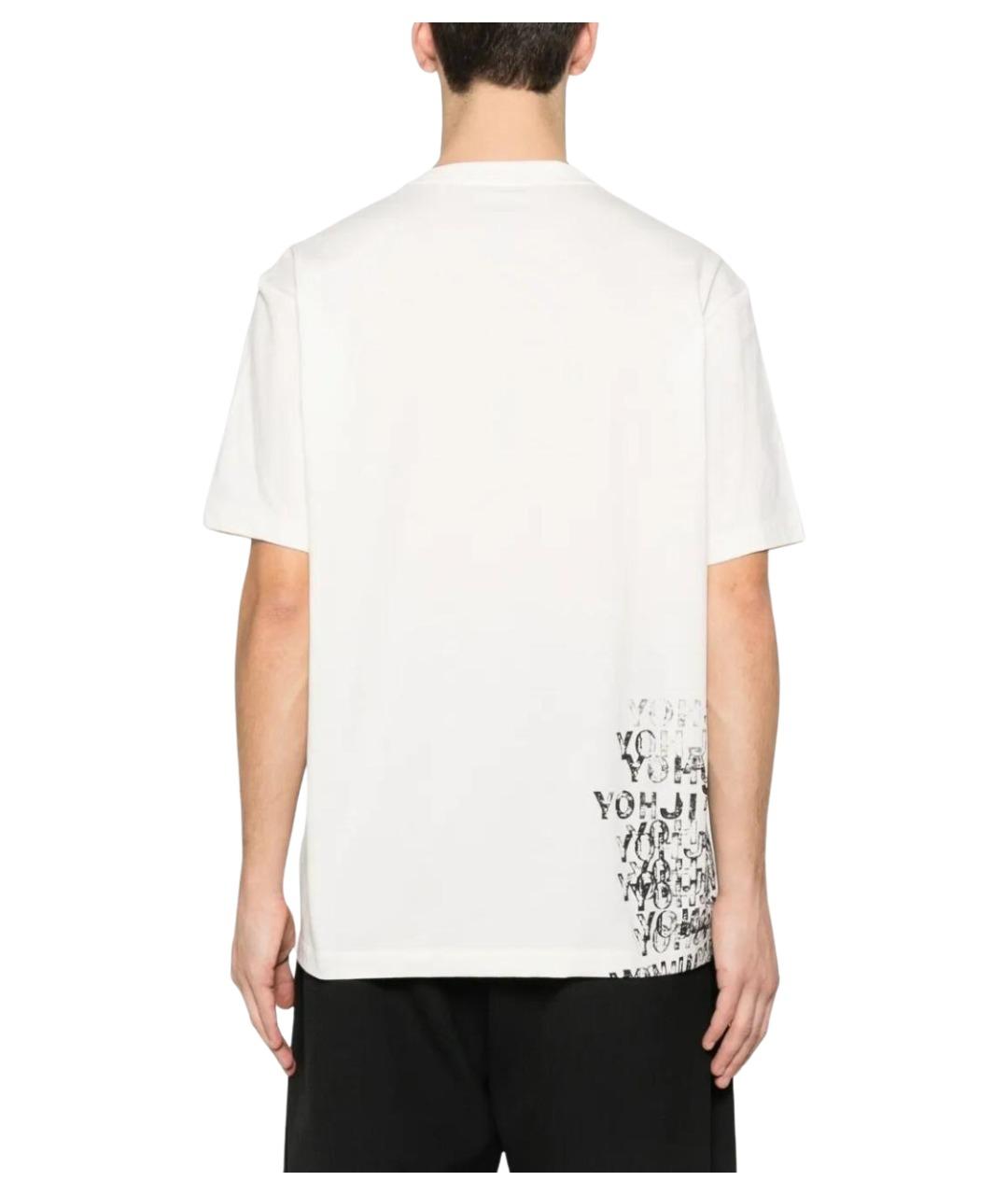 Y-3 Белая хлопковая футболка, фото 4