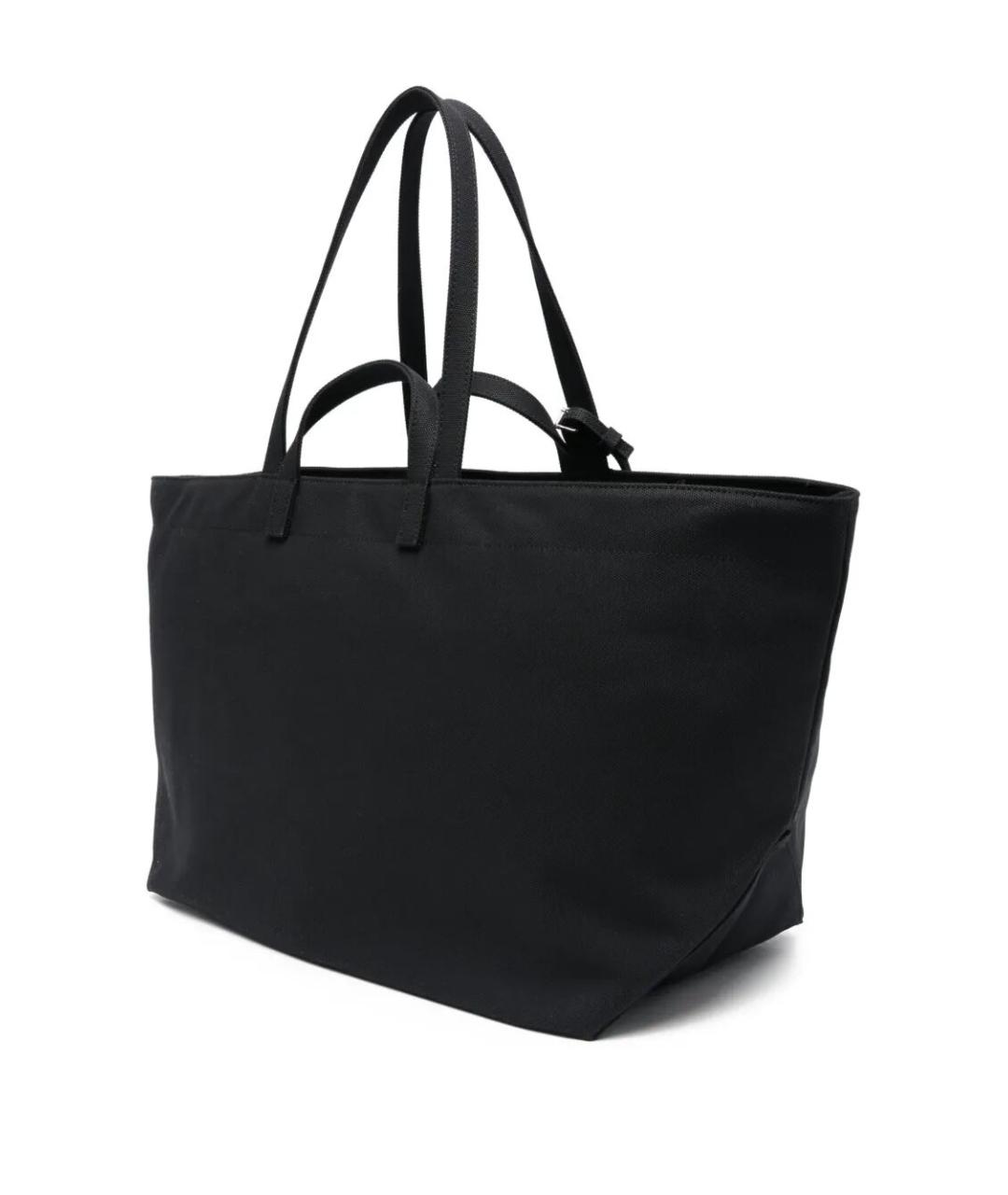 A.P.C. Черная хлопковая сумка тоут, фото 3