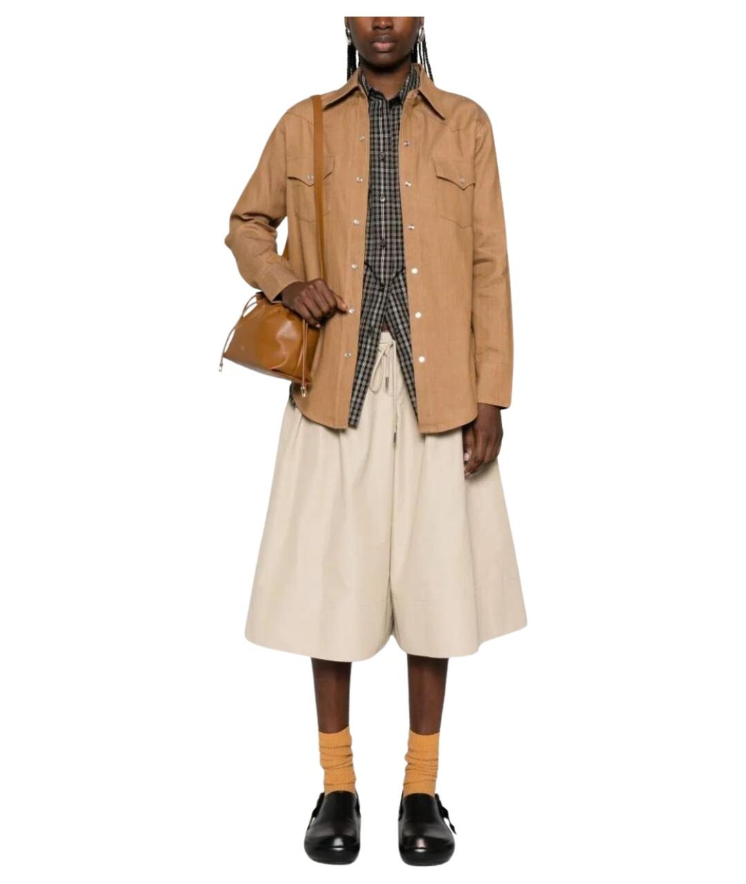 A.P.C. Коричневая хлопковая рубашка, фото 2