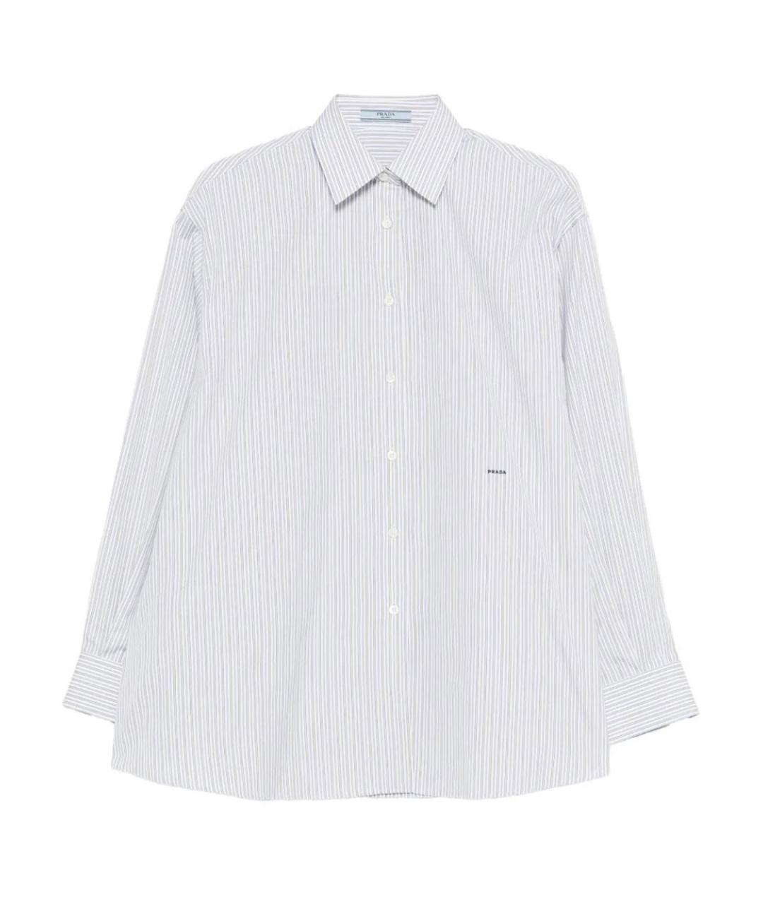 PRADA Голубая хлопковая рубашка, фото 1