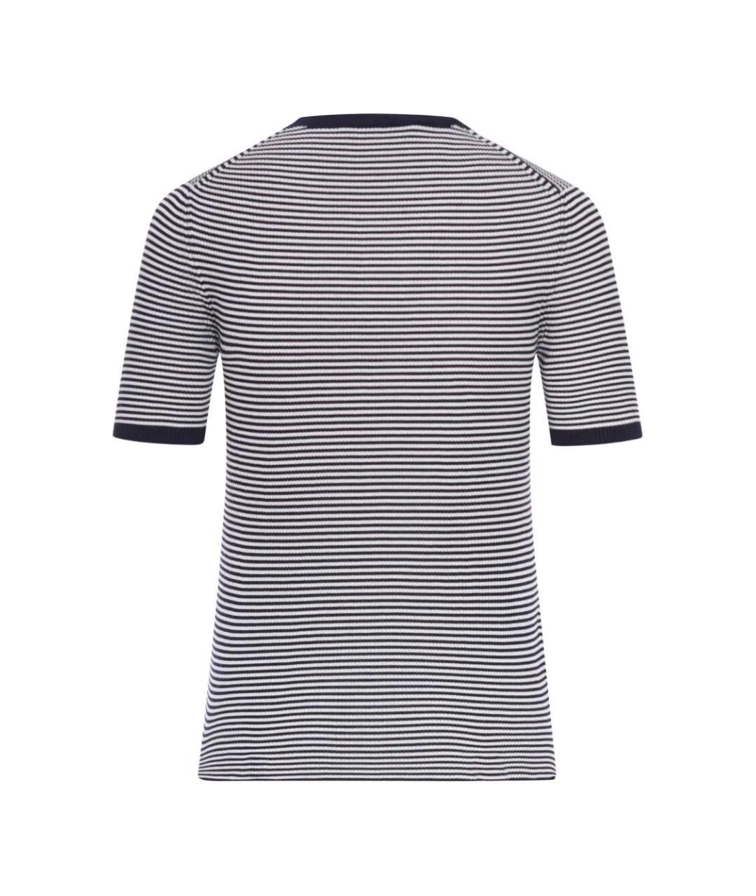 PRADA Синяя шелковая футболка, фото 2