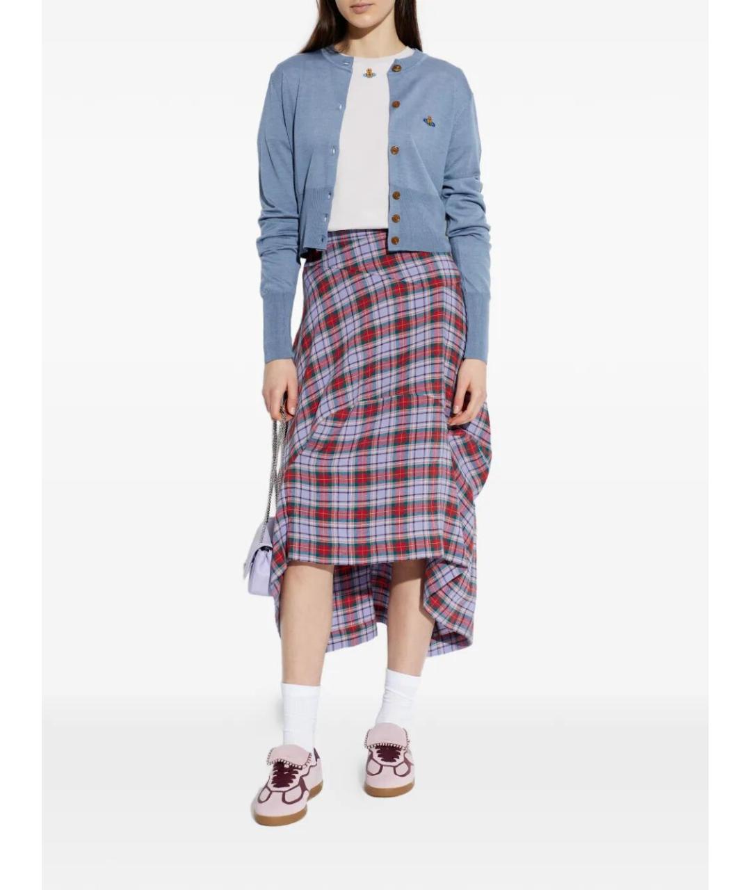 VIVIENNE WESTWOOD Голубой шерстяной кардиган, фото 4