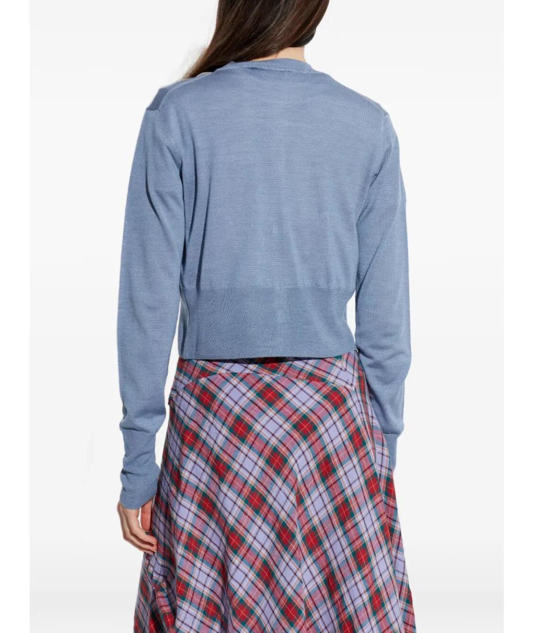 VIVIENNE WESTWOOD Голубой шерстяной кардиган, фото 3