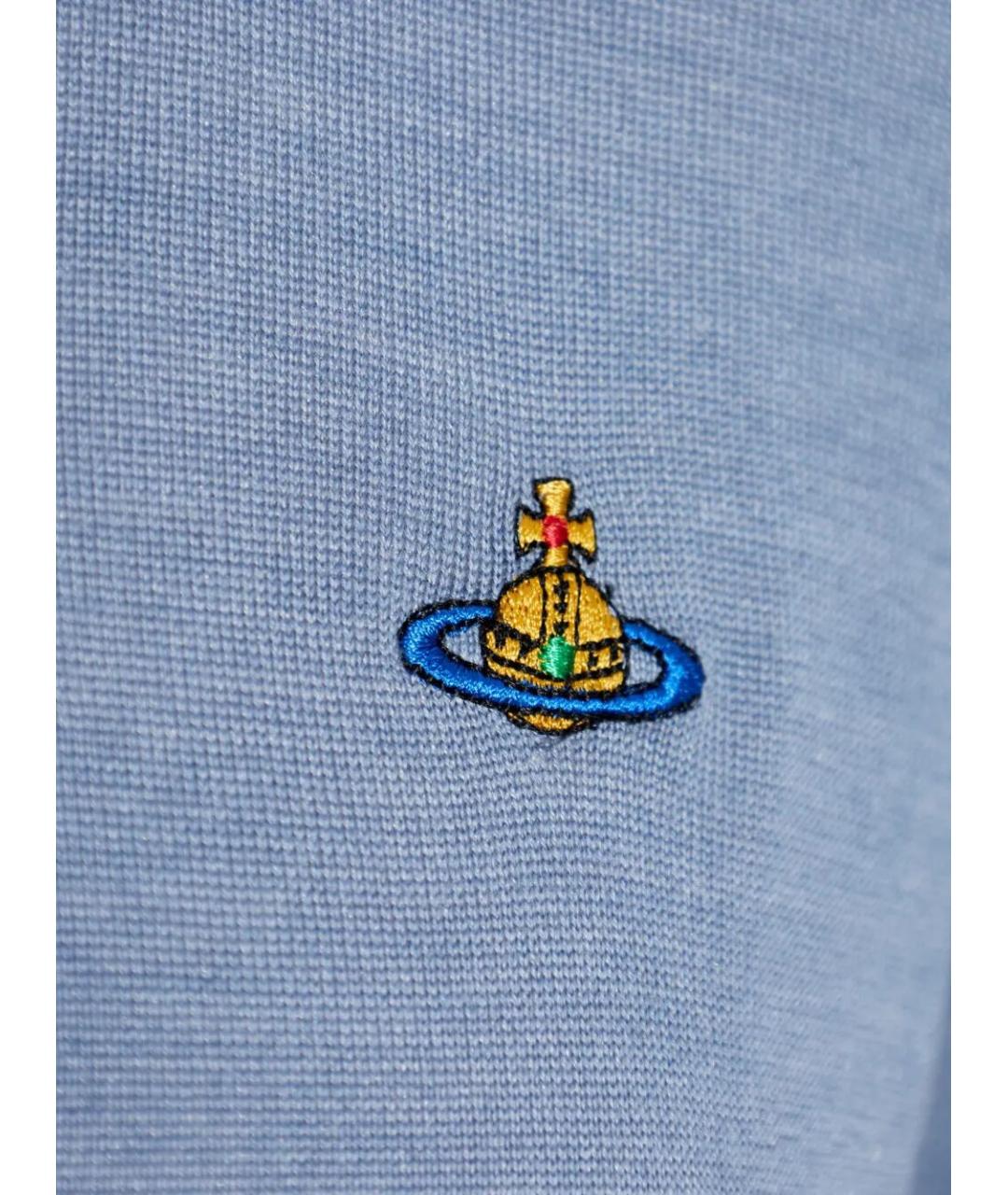 VIVIENNE WESTWOOD Голубой шерстяной кардиган, фото 5