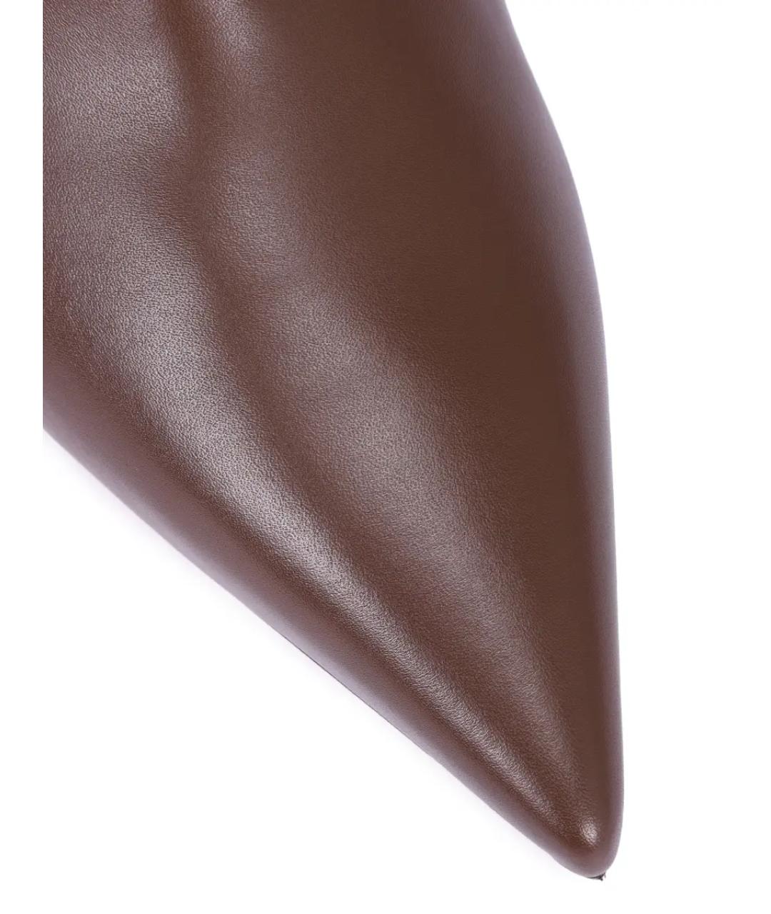 GIANVITO ROSSI Коричневые кожаные сапоги, фото 5