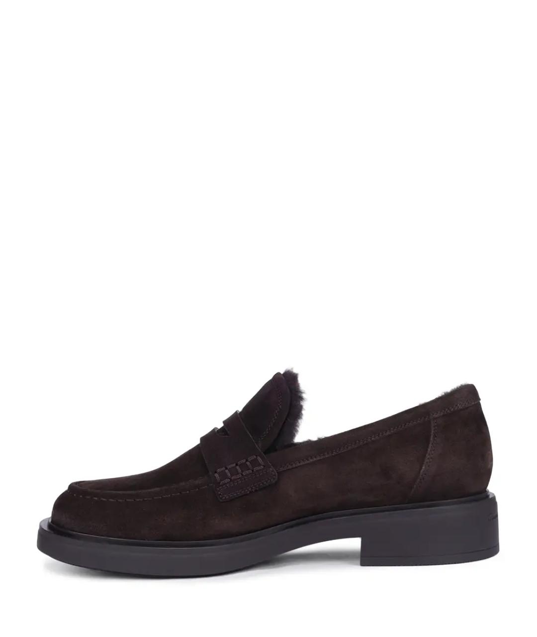 GIANVITO ROSSI Коричневые замшевые лоферы, фото 3