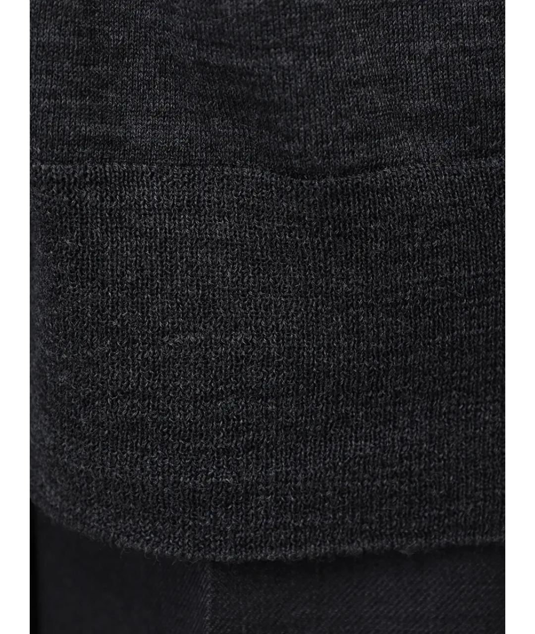 ALBERTA FERRETTI Серый шерстяной джемпер / свитер, фото 6