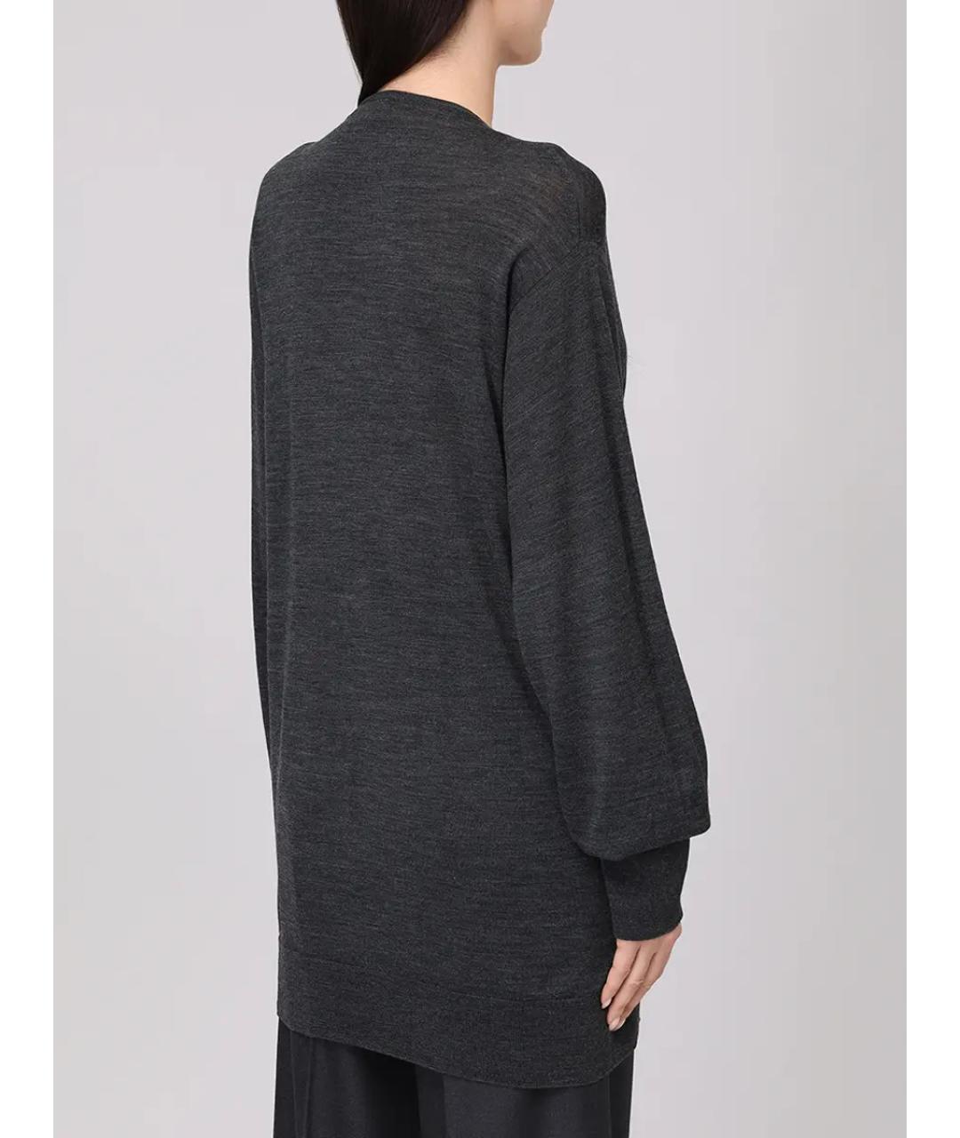 ALBERTA FERRETTI Серый шерстяной джемпер / свитер, фото 3