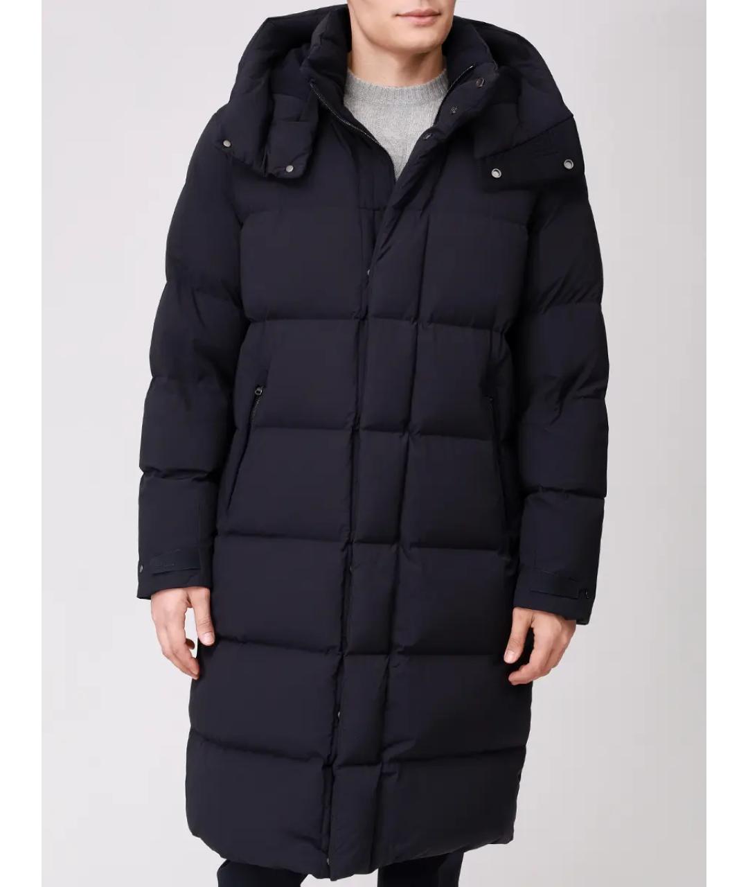 KITON Синий полиамидовый пуховик, фото 4