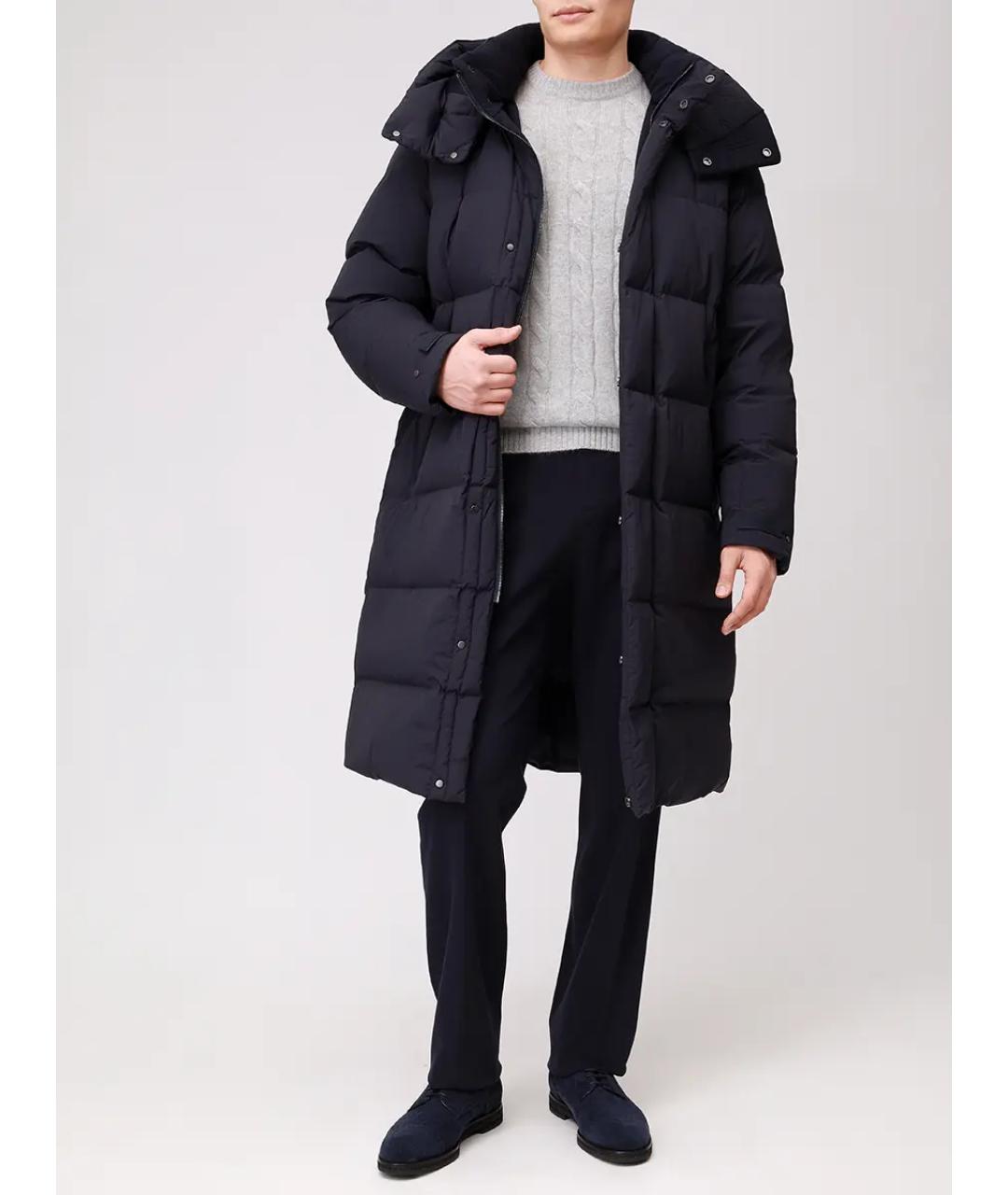 KITON Синий полиамидовый пуховик, фото 2