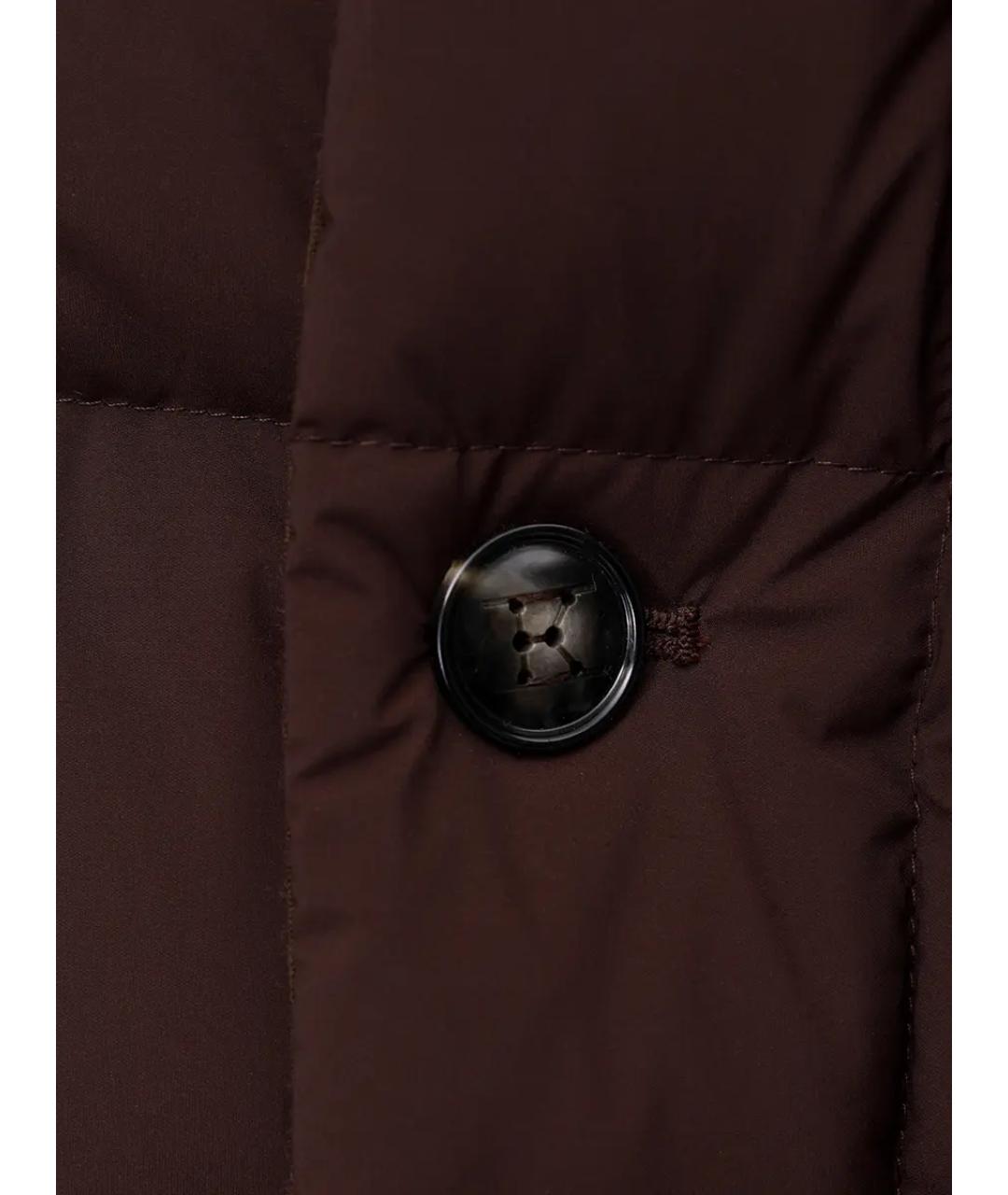 KITON Коричневый пуховик, фото 6