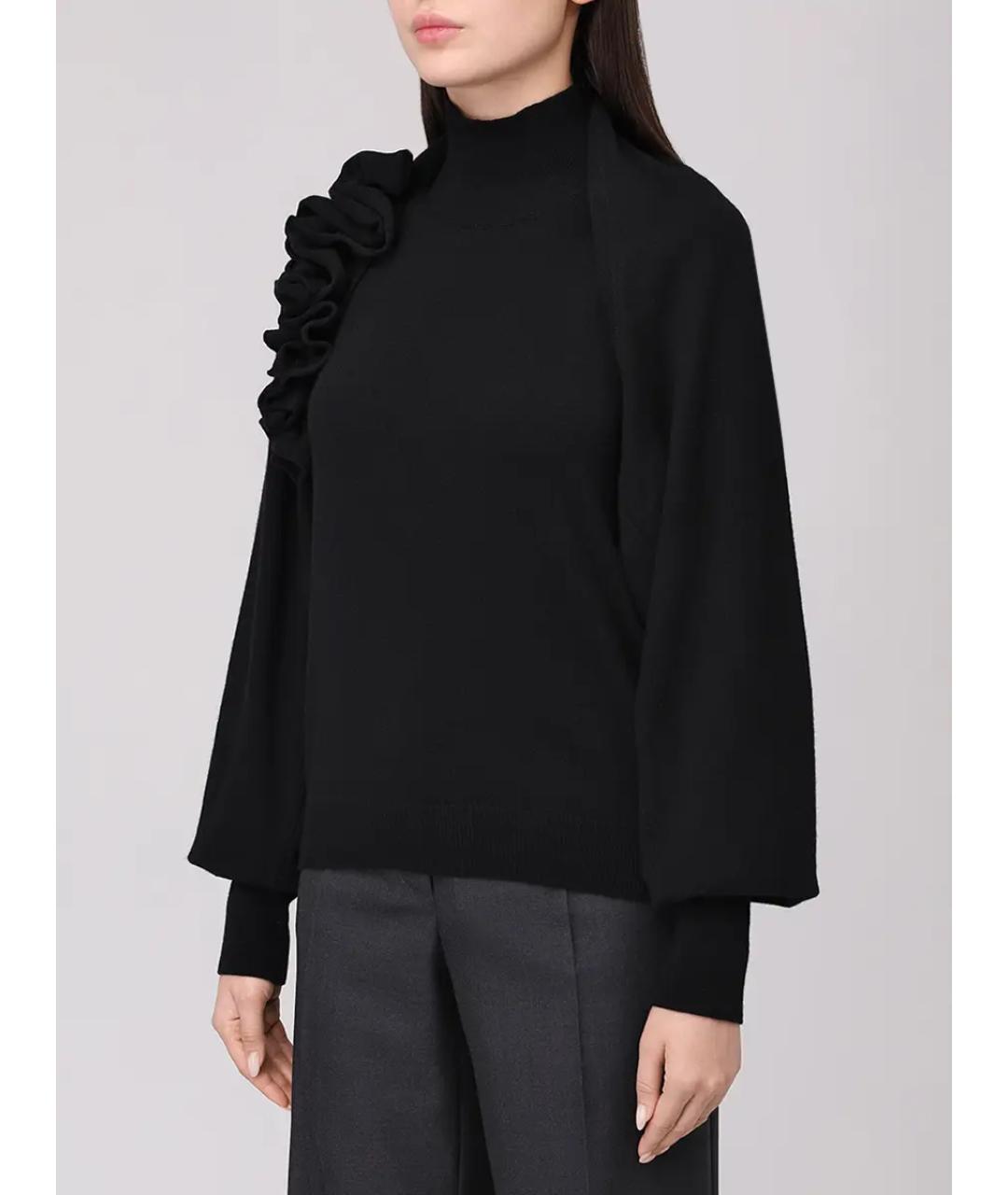 ALBERTA FERRETTI Черный шерстяной кардиган, фото 4