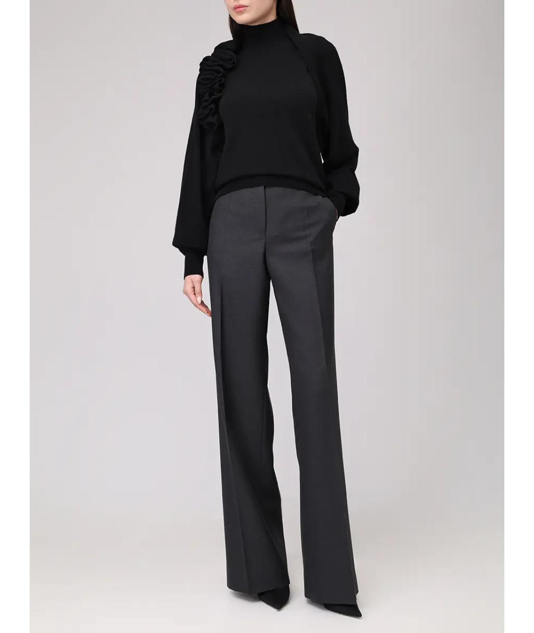 ALBERTA FERRETTI Черный шерстяной кардиган, фото 2