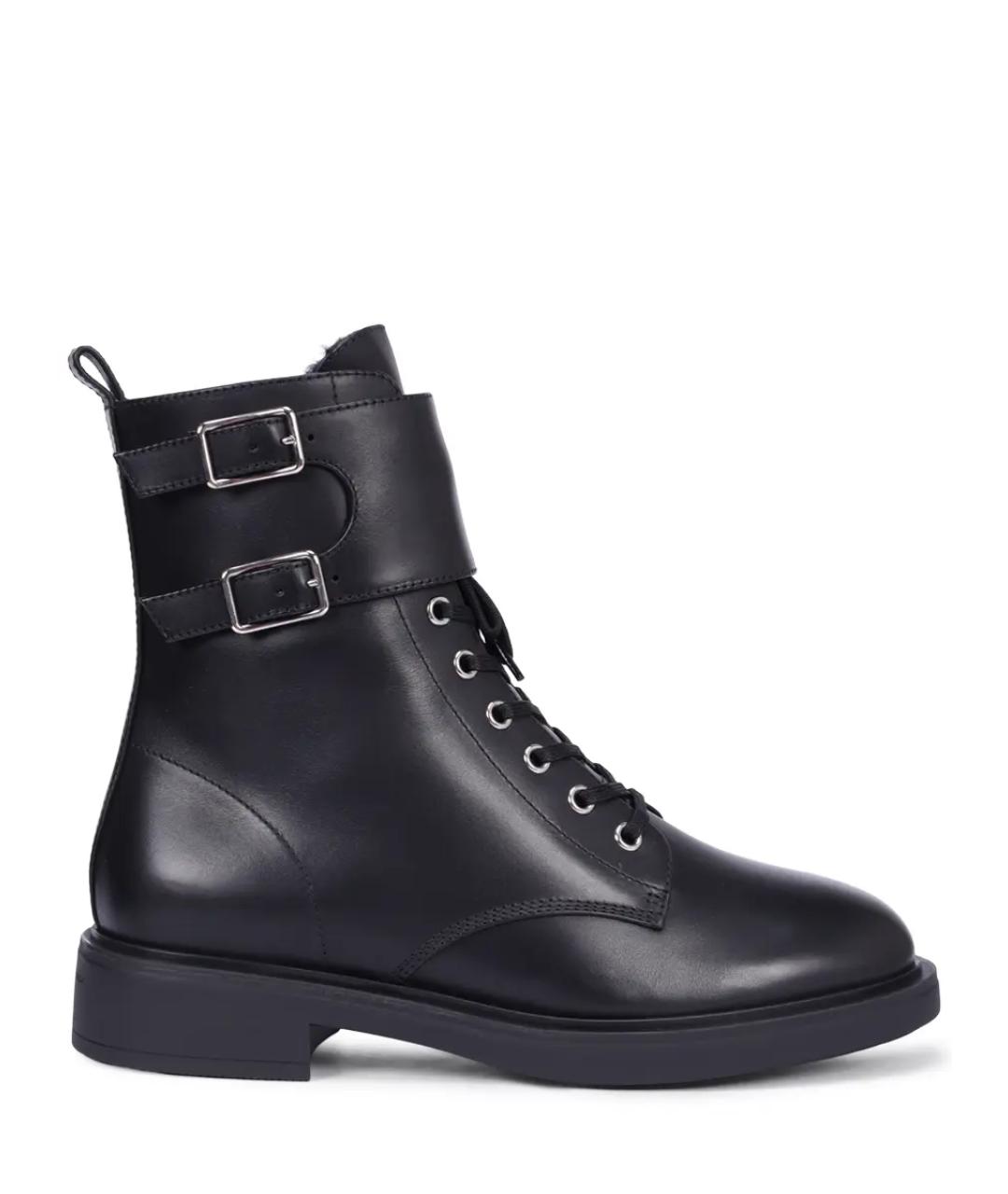 GIANVITO ROSSI Черные кожаные ботинки, фото 1