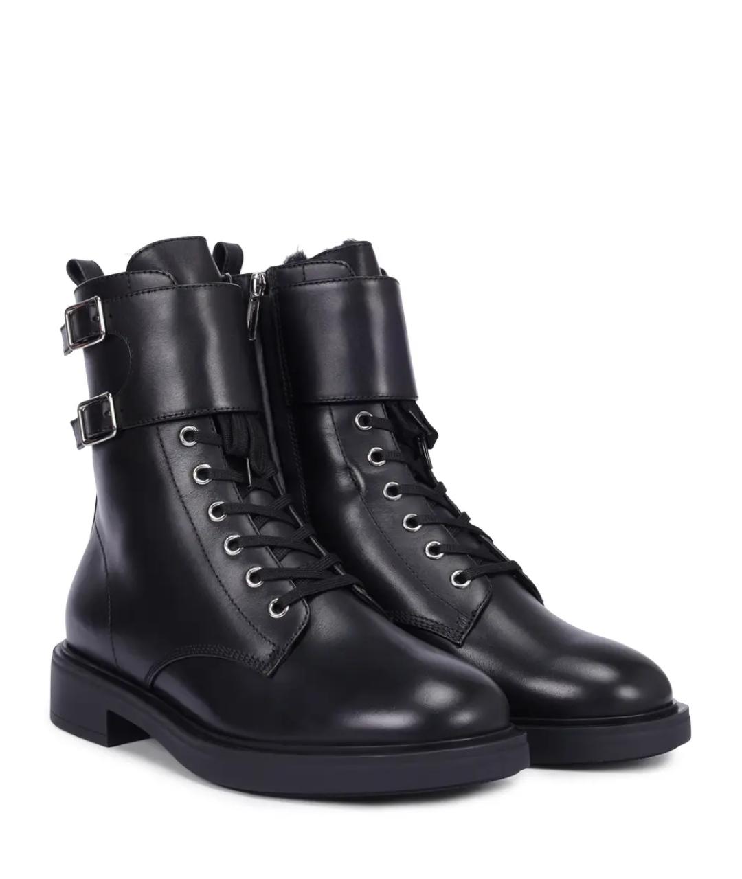 GIANVITO ROSSI Черные кожаные ботинки, фото 2