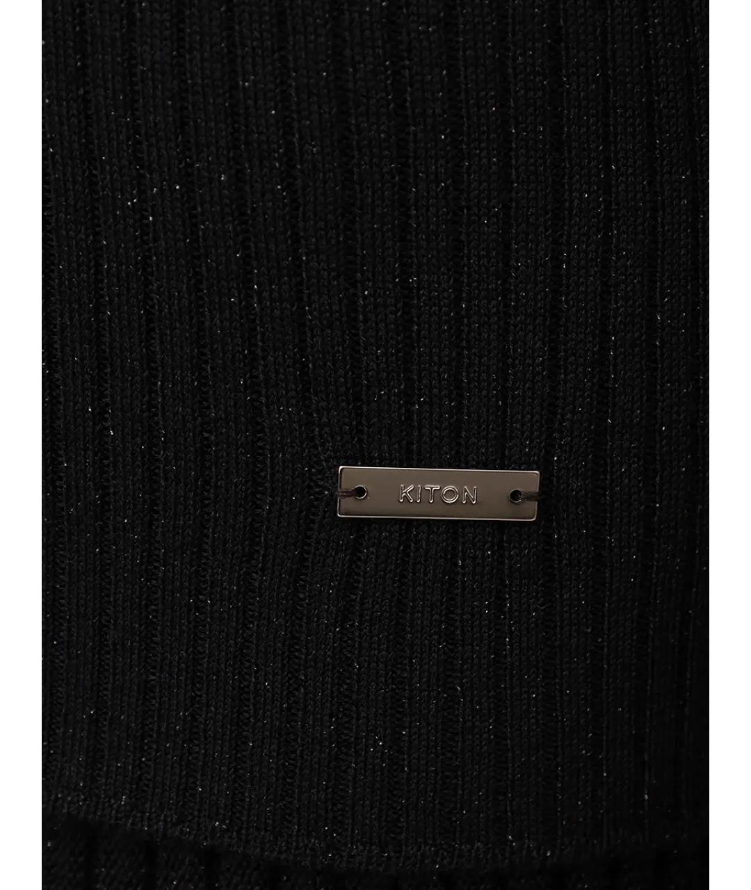KITON Черная водолазка, фото 6