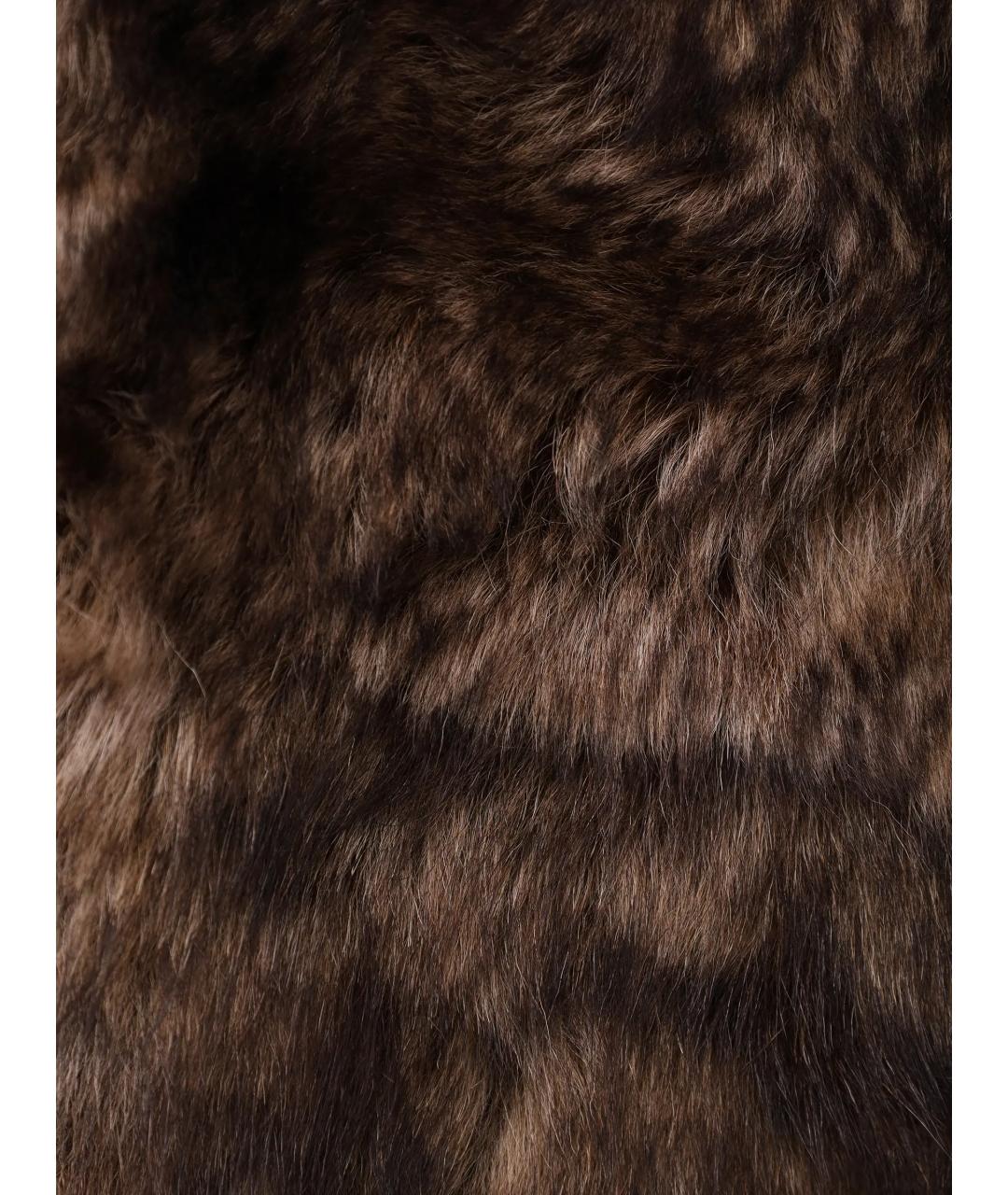 YVES SALOMON Коричневая дубленка/шуба, фото 6
