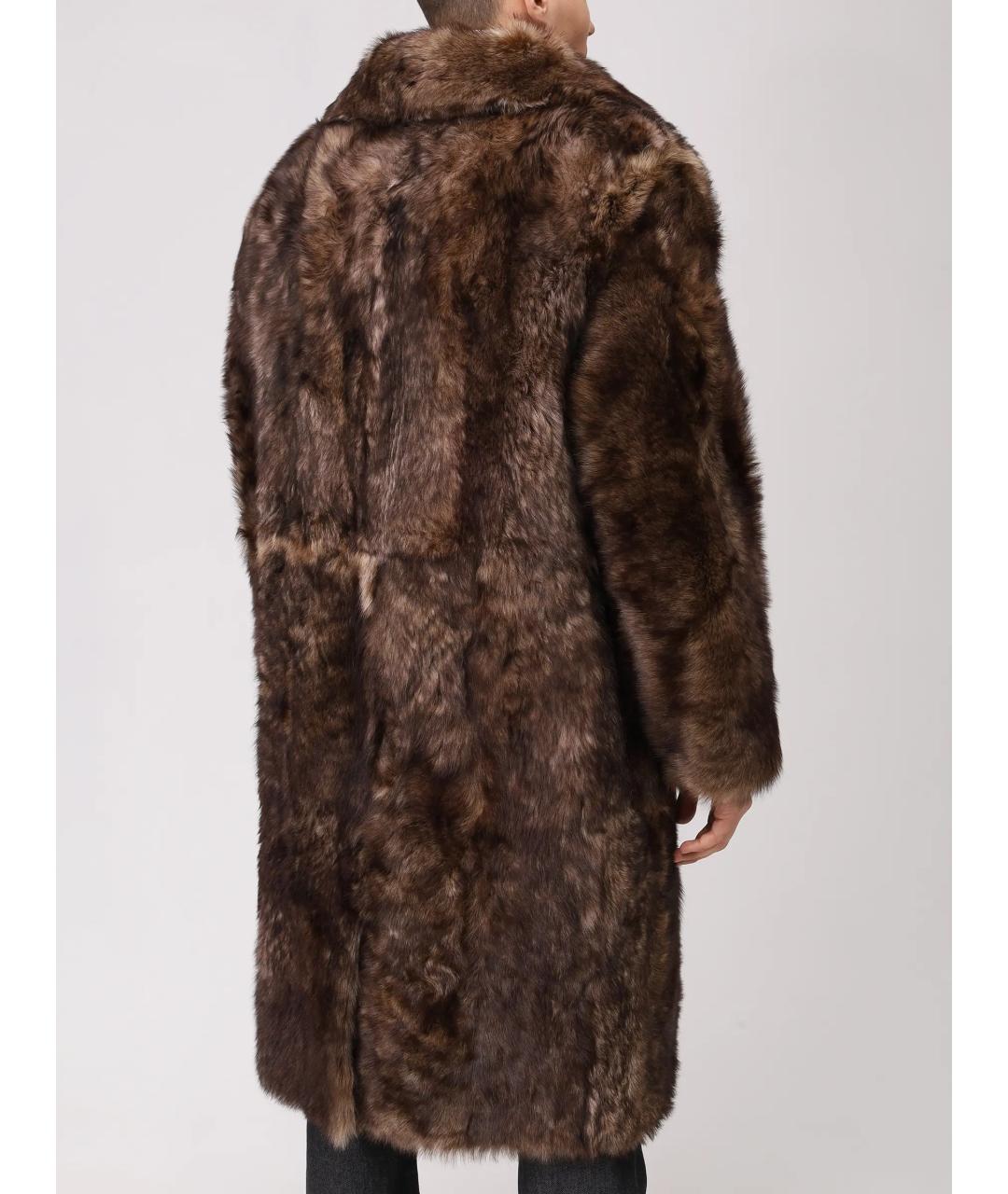 YVES SALOMON Коричневая дубленка/шуба, фото 3