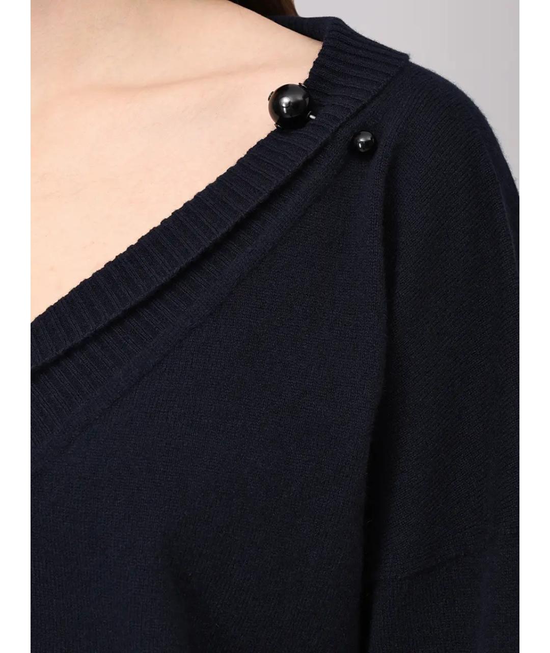 ALBERTA FERRETTI Синий кашемировый джемпер / свитер, фото 5