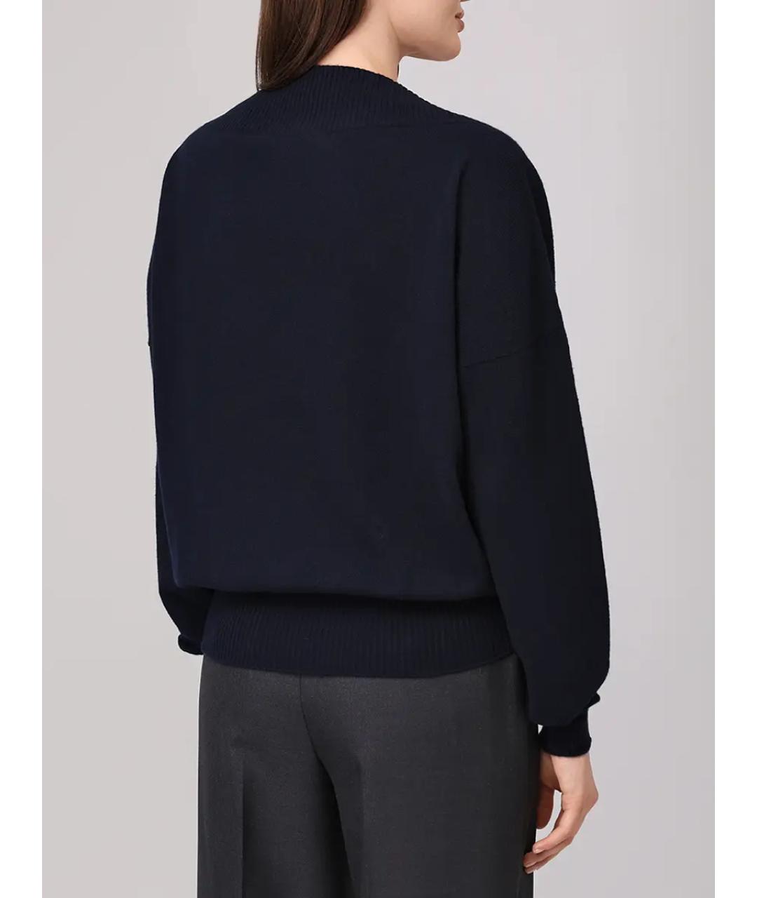 ALBERTA FERRETTI Синий кашемировый джемпер / свитер, фото 3