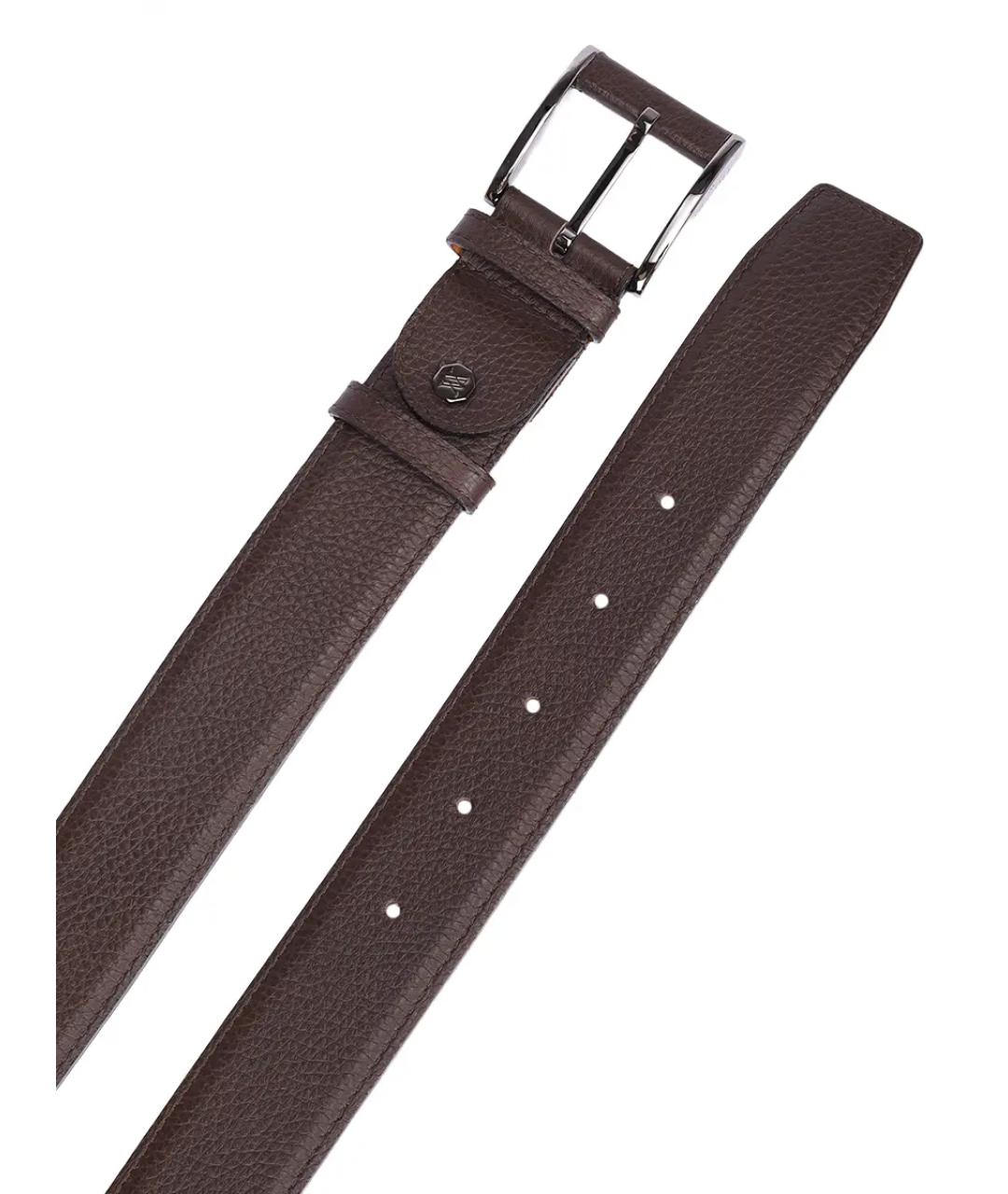 ARTIOLI Коричневый кожаный ремень, фото 3