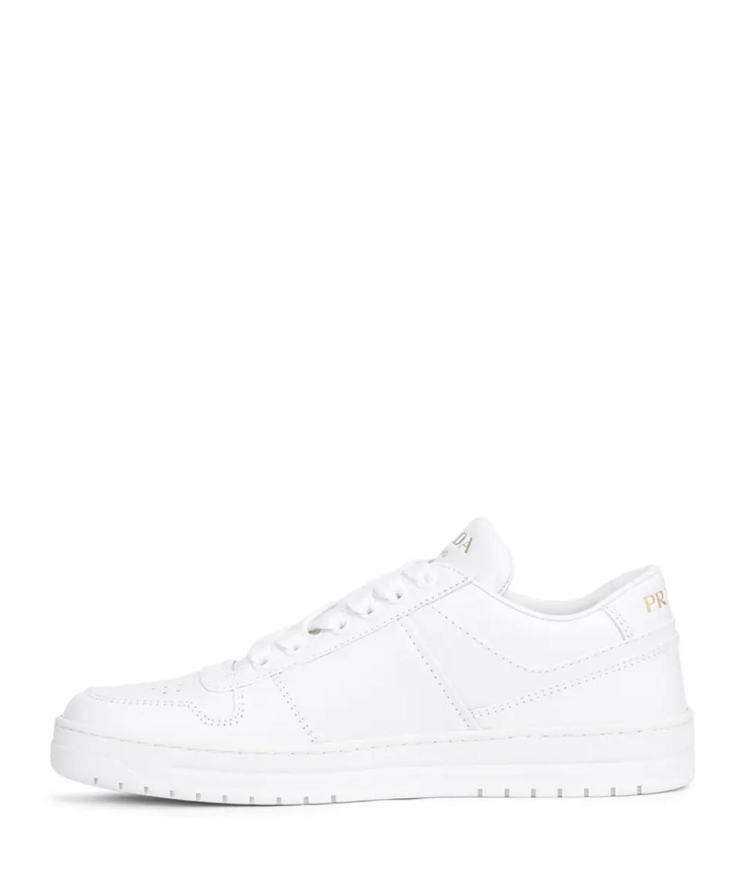 PRADA Белые кожаные кеды, фото 3