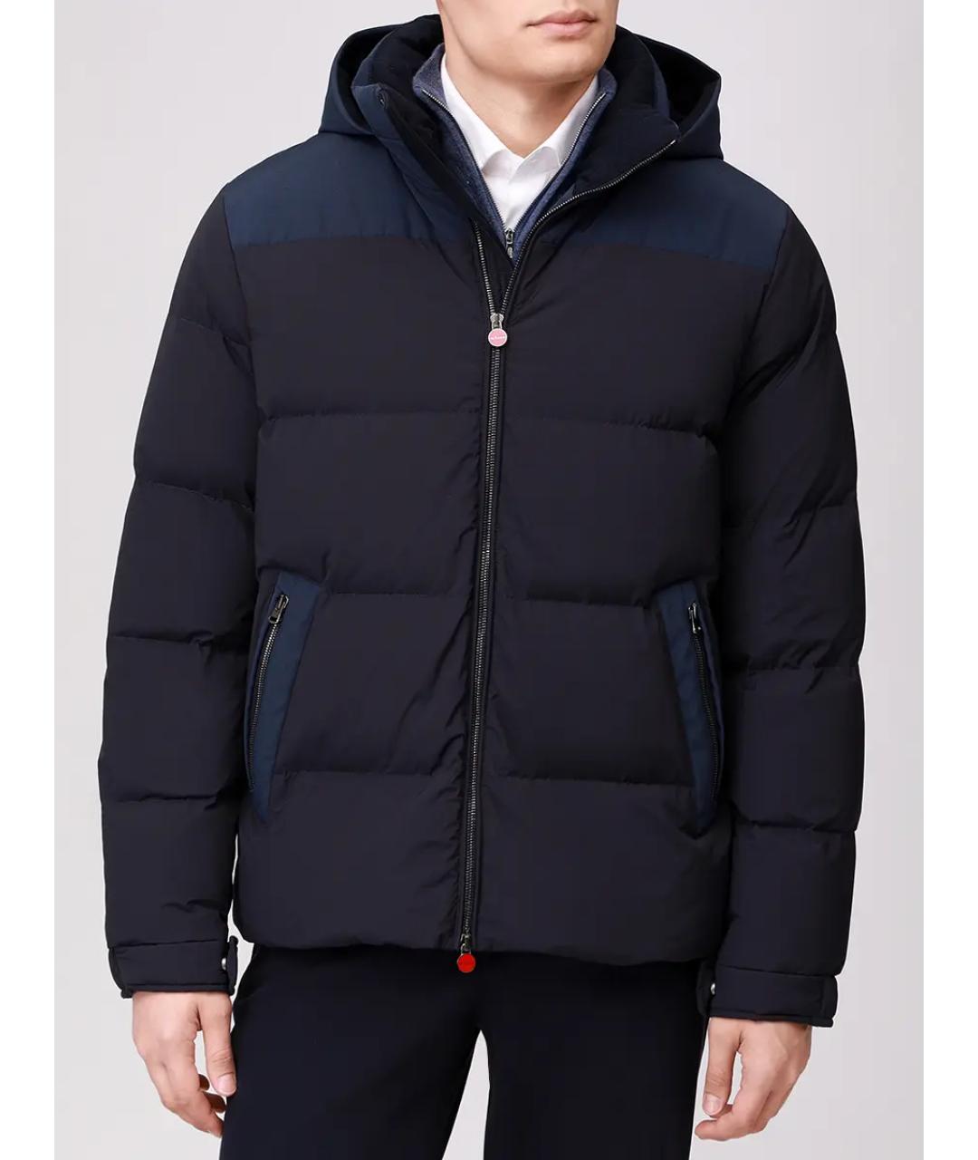 KITON Синий пуховик, фото 4