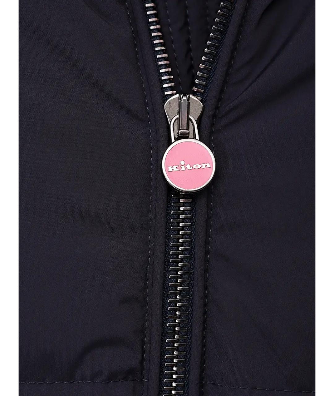 KITON Синий пуховик, фото 6