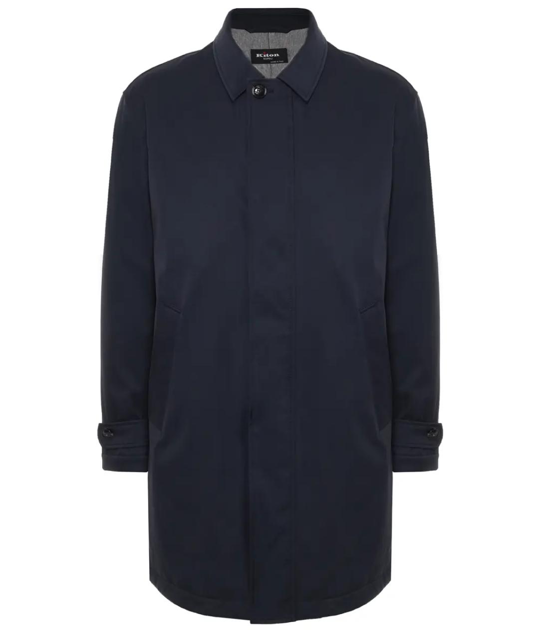 KITON Синий тренч / плащ, фото 1