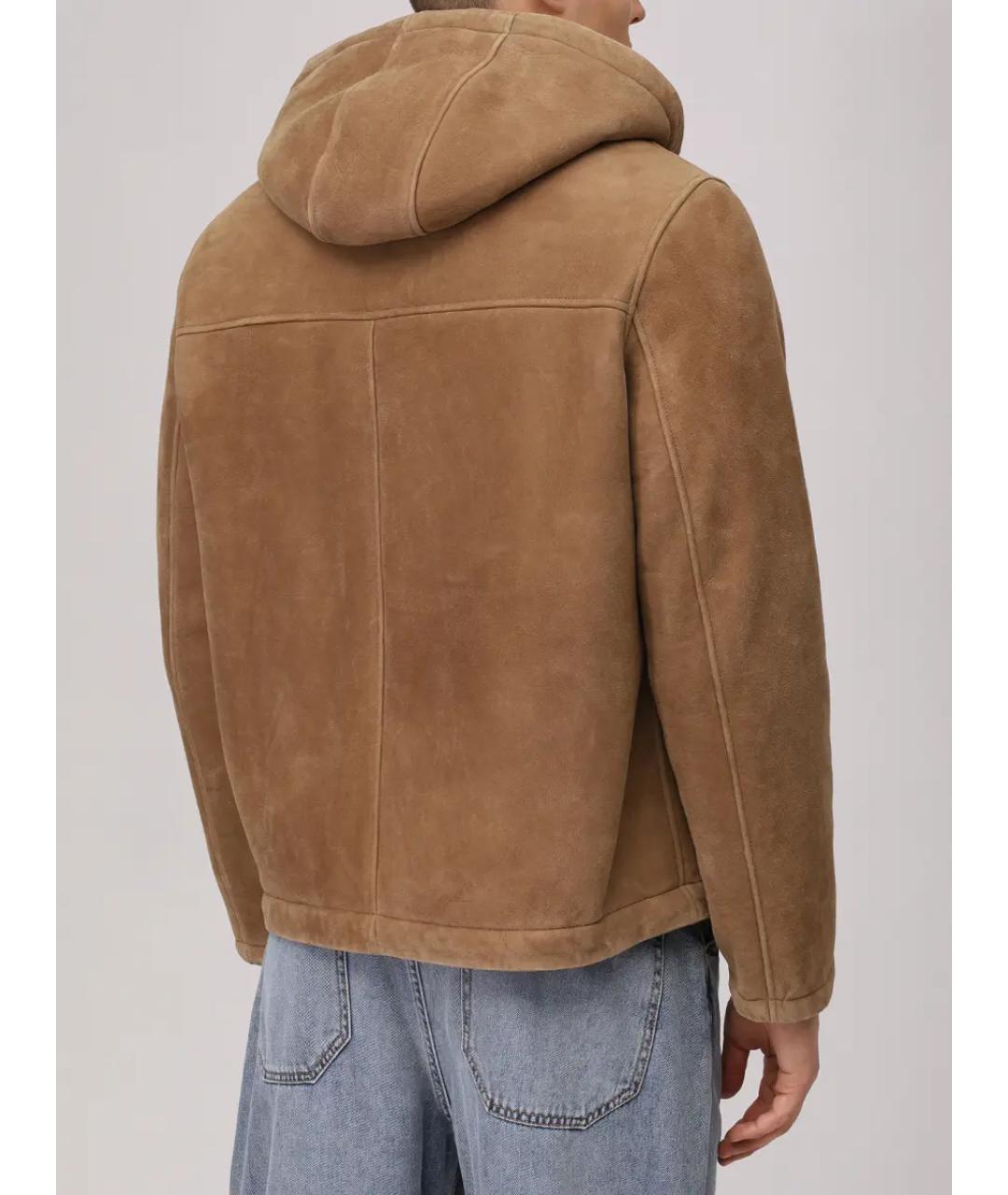 YVES SALOMON Бежевая дубленка/шуба, фото 3